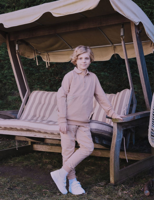 Incity Erkek Çocuk Polo Yaka Düğmeli Sweat