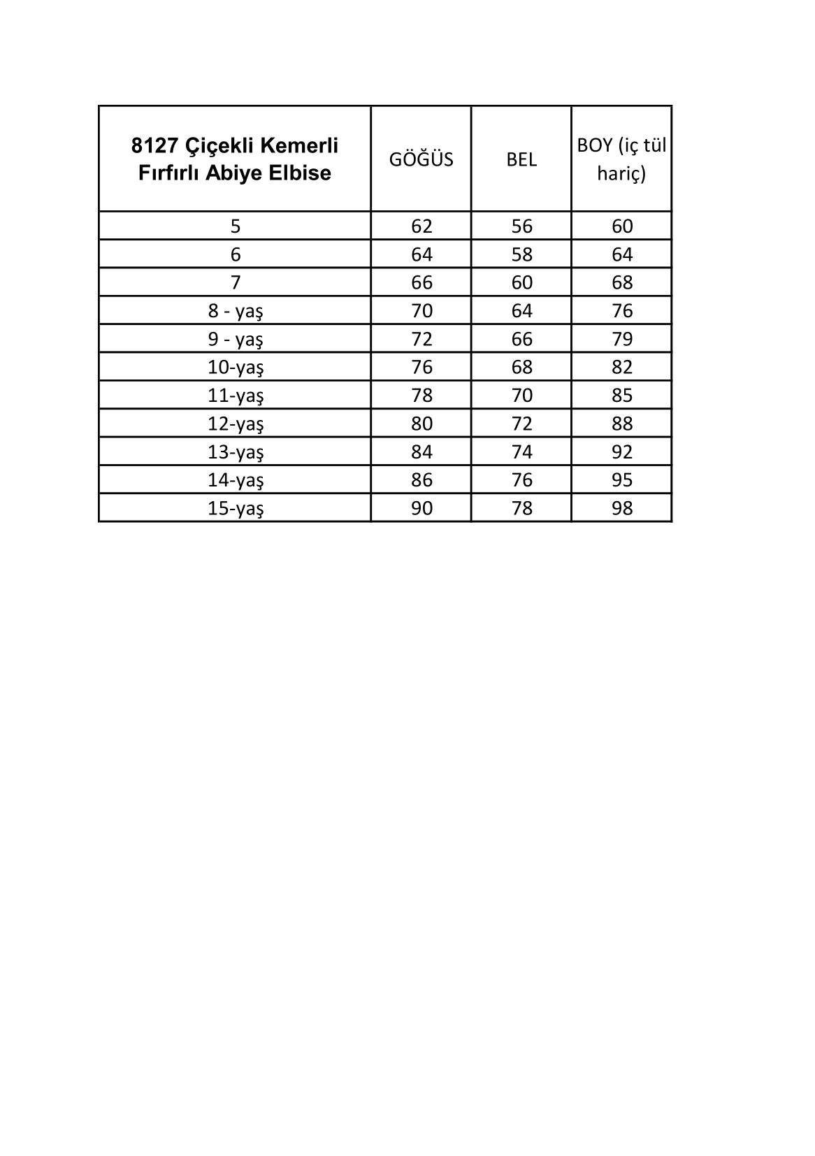 InCity Kids Girls Çiçekli Kemerli Fırfırlı Abiye Elbise