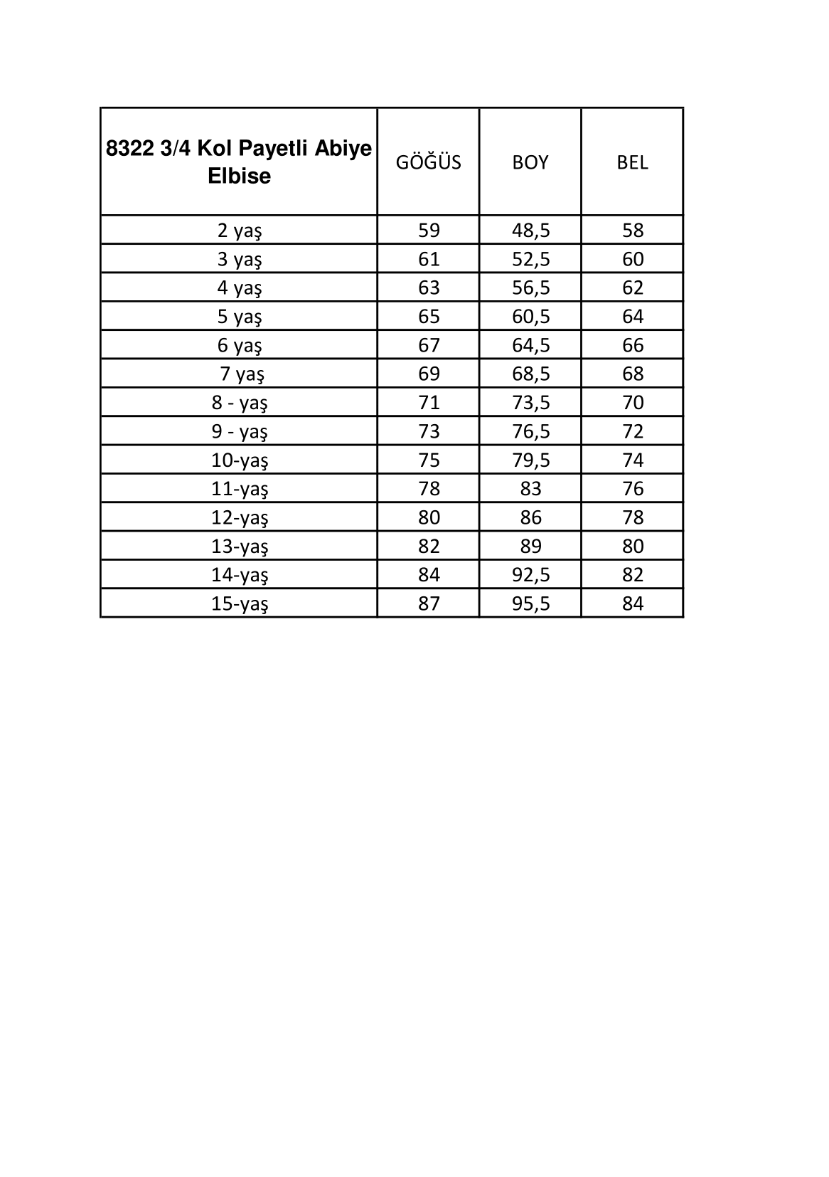 InCity Kids Kız Çocuk 3/4 Kol Payetli Abiye Elbise