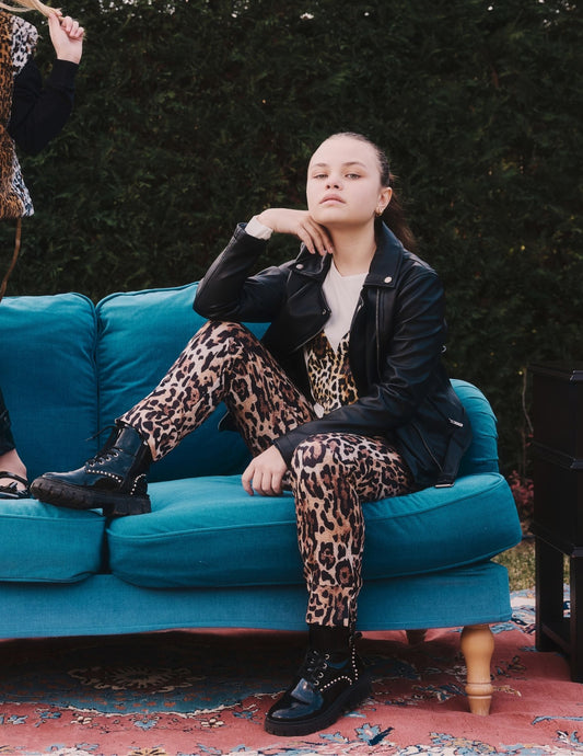 Incity Kız Çocuk Leopar Pantolon