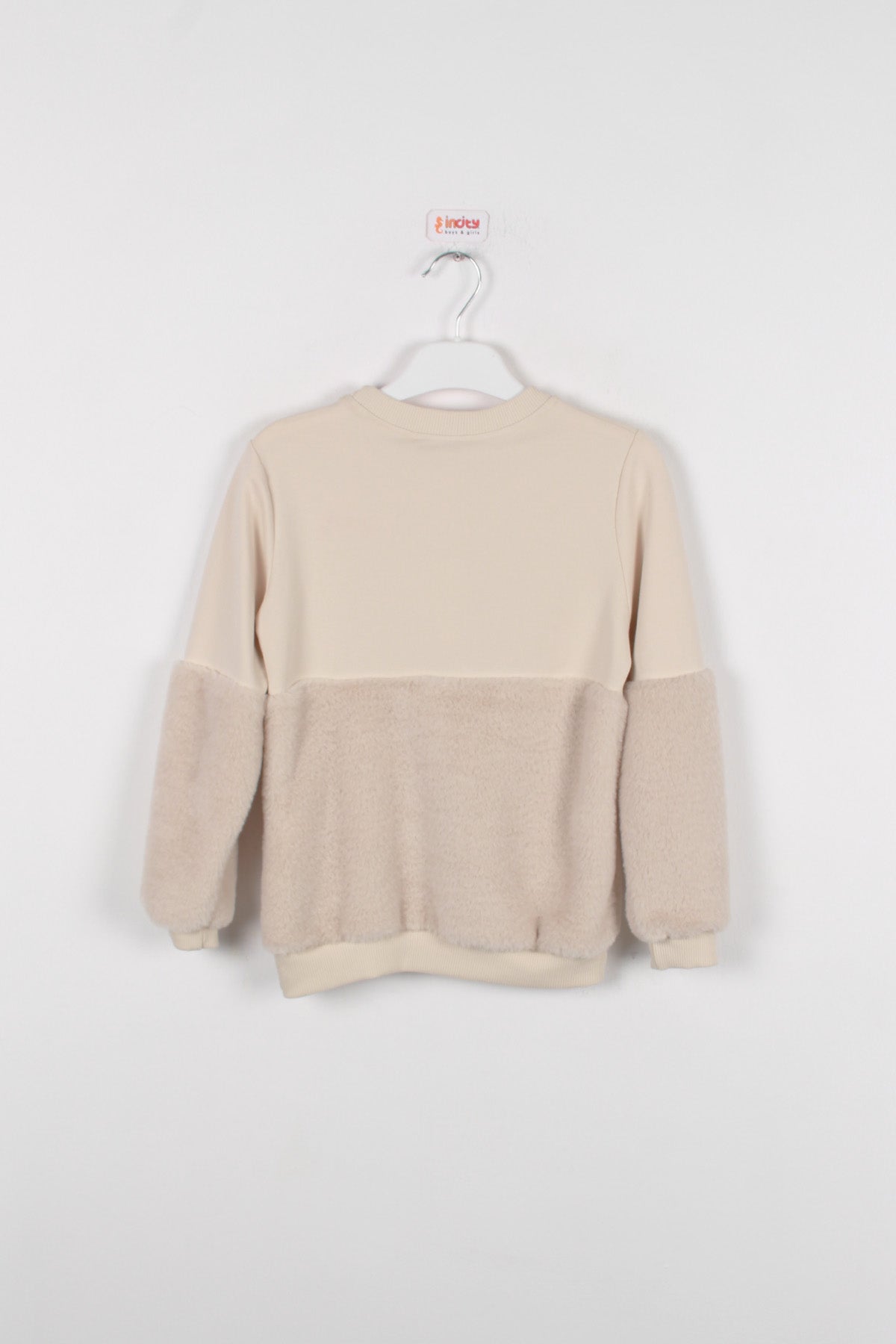 InCity Kids Kız Çocuk Yarım Peluş Sweatshirt