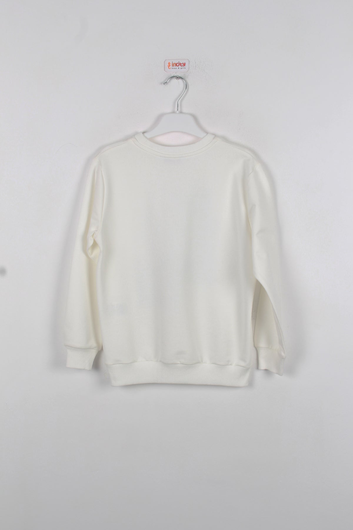 InCity Kids Erkek Çocuk Geometrik Desen Baskılı Ekru Sweatshirt