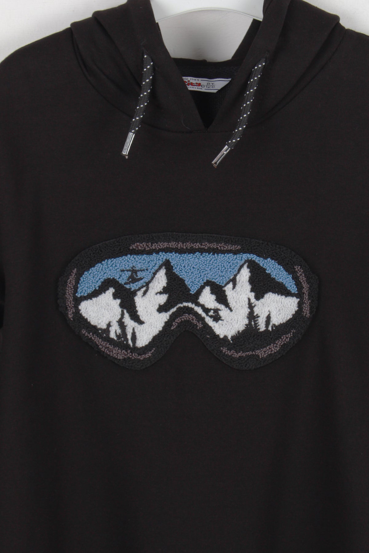 InCity Kids Erkek Çocuk Gözlük Nakışlı Kapüşonlu Sweatshirt