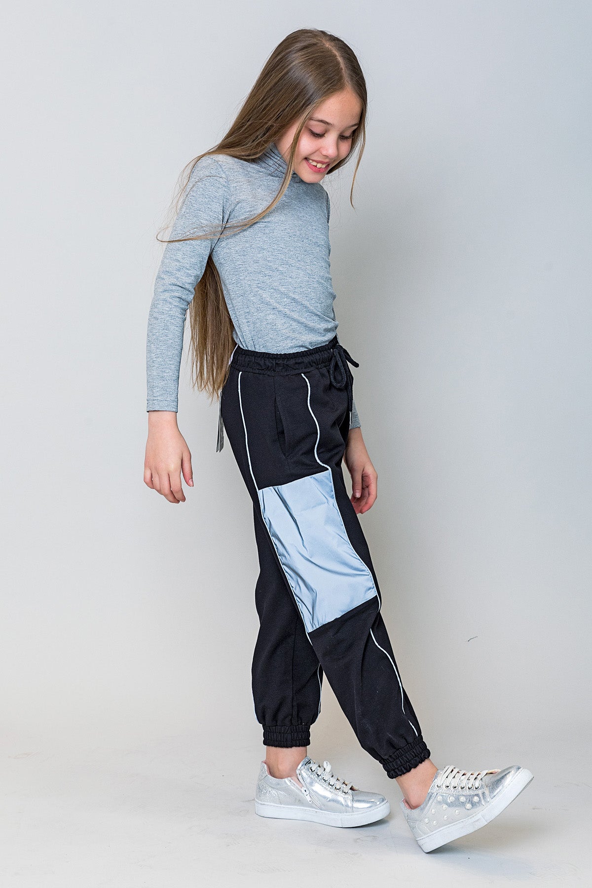 InCity Kids Kız Çocuk Reflektörlü Jogger Eşofman Altı