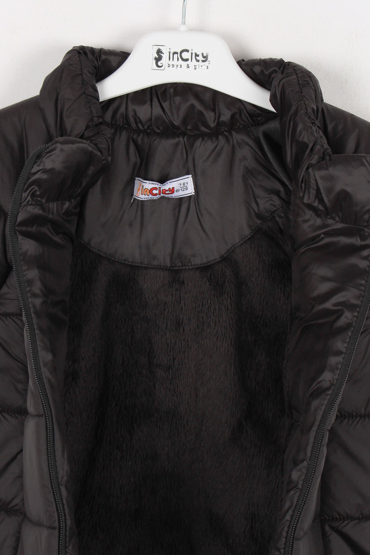 InCity Kids Kız Çocuk Peluş Detaylı Şişme Yelek