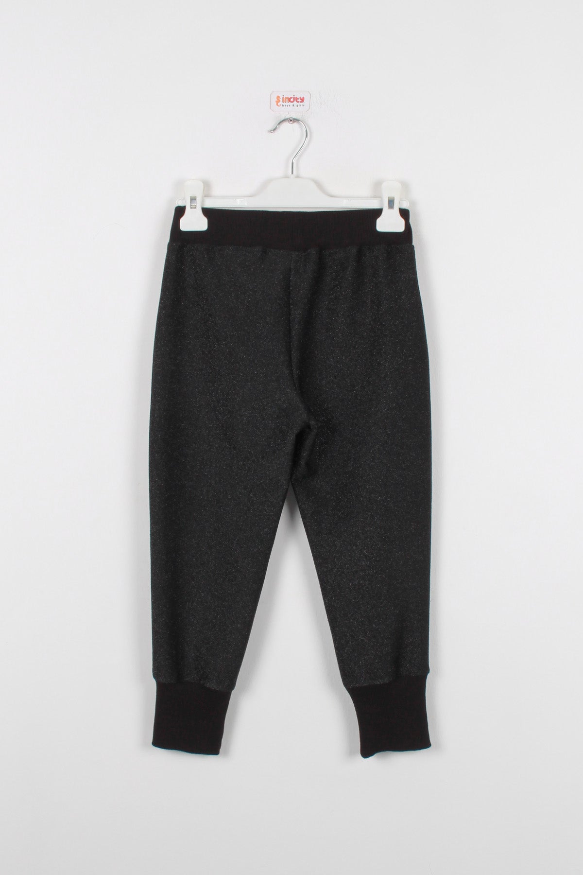 InCity Kids Kız Çocuk Beli Lastikli Simli Jogger Eşofman Alt