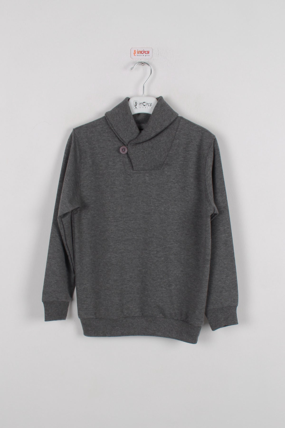 InCity Kids Erkek Düğmeli Yaka Sweatshirt