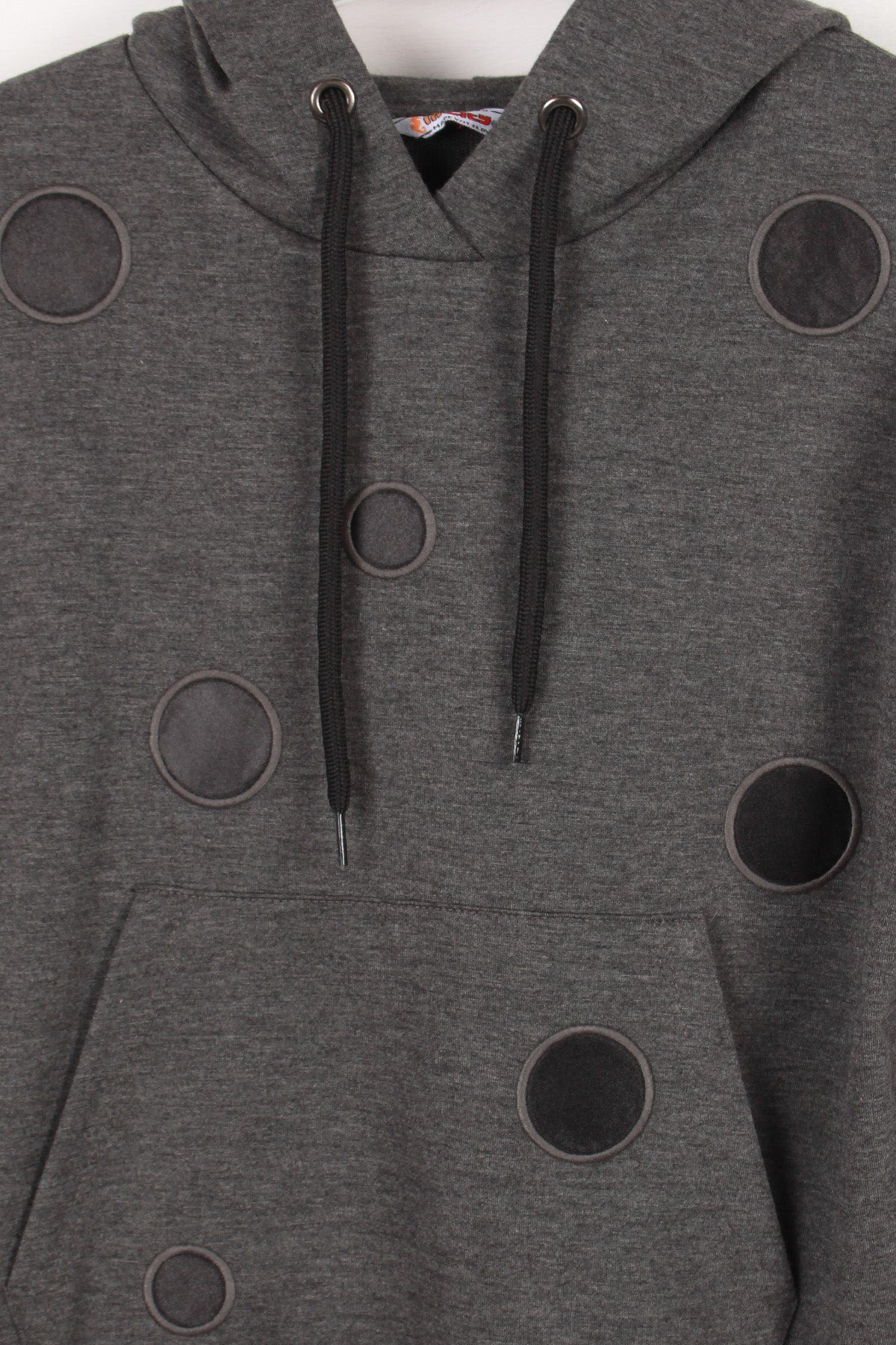 InCity Kids Kız Çocuk Kapüşonlu Puantiyeli Sweatshirt