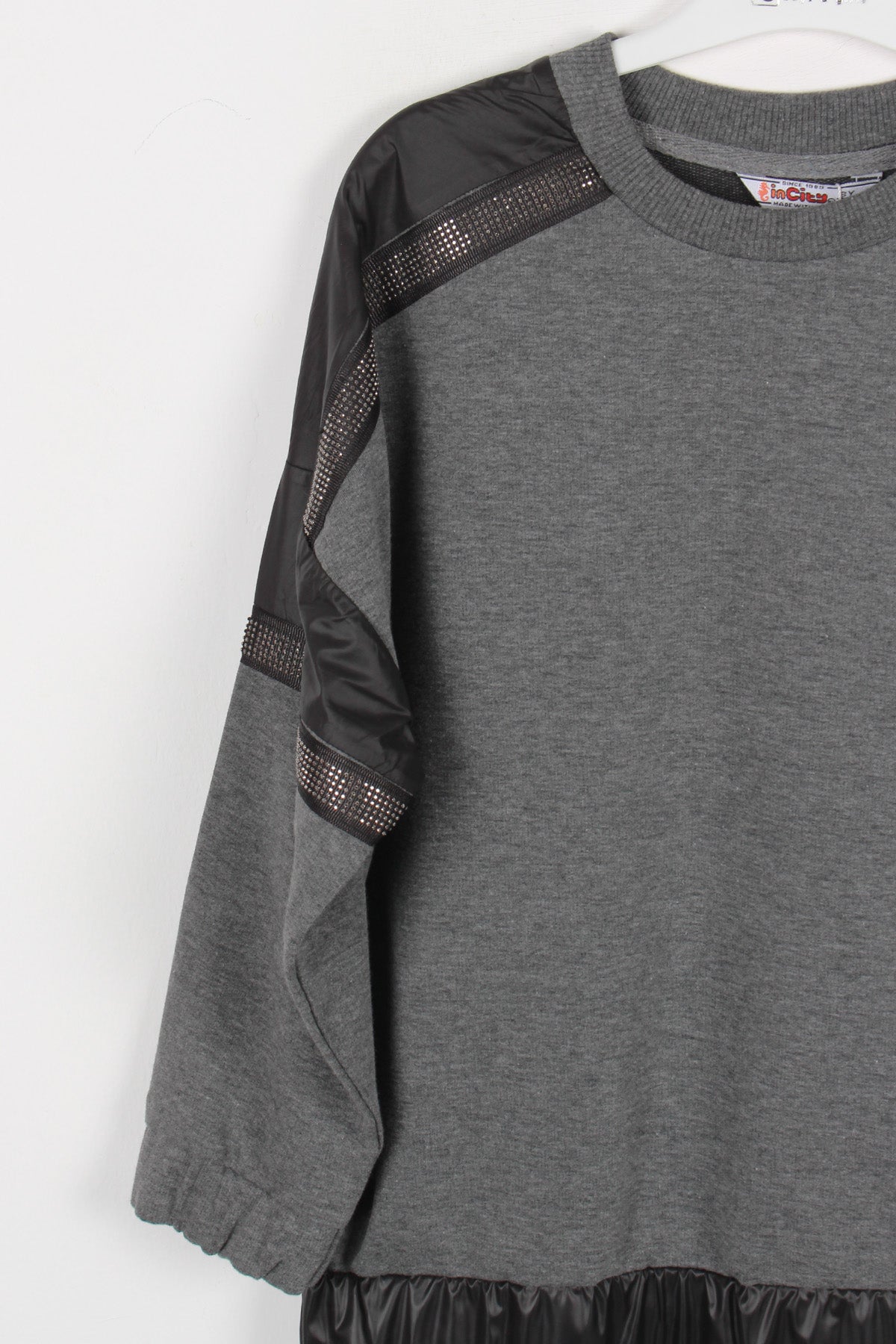 InCity Kids Kız Çocuk Taş Detaylı Sweatshirt