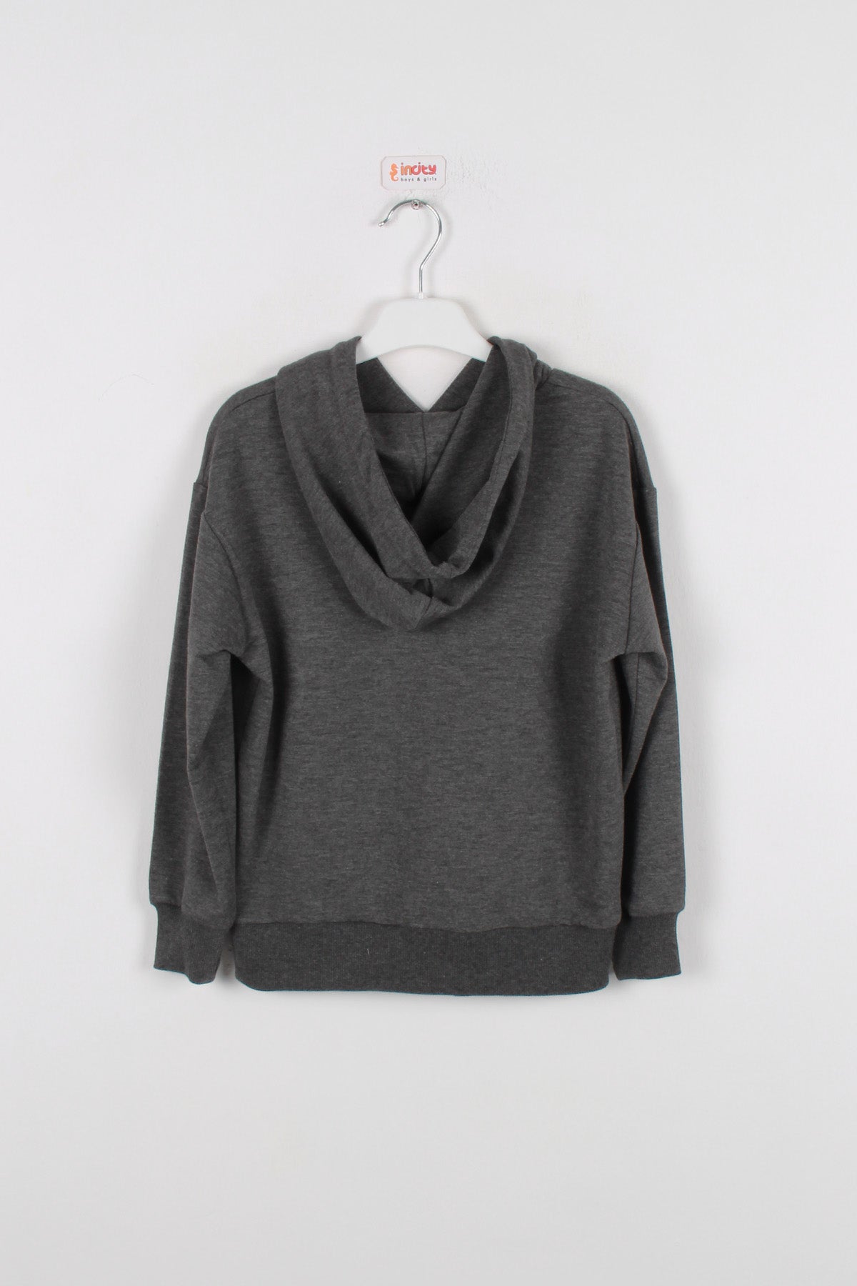 InCity Kids Kız Çocuk Kapüşonlu Puantiyeli Sweatshirt