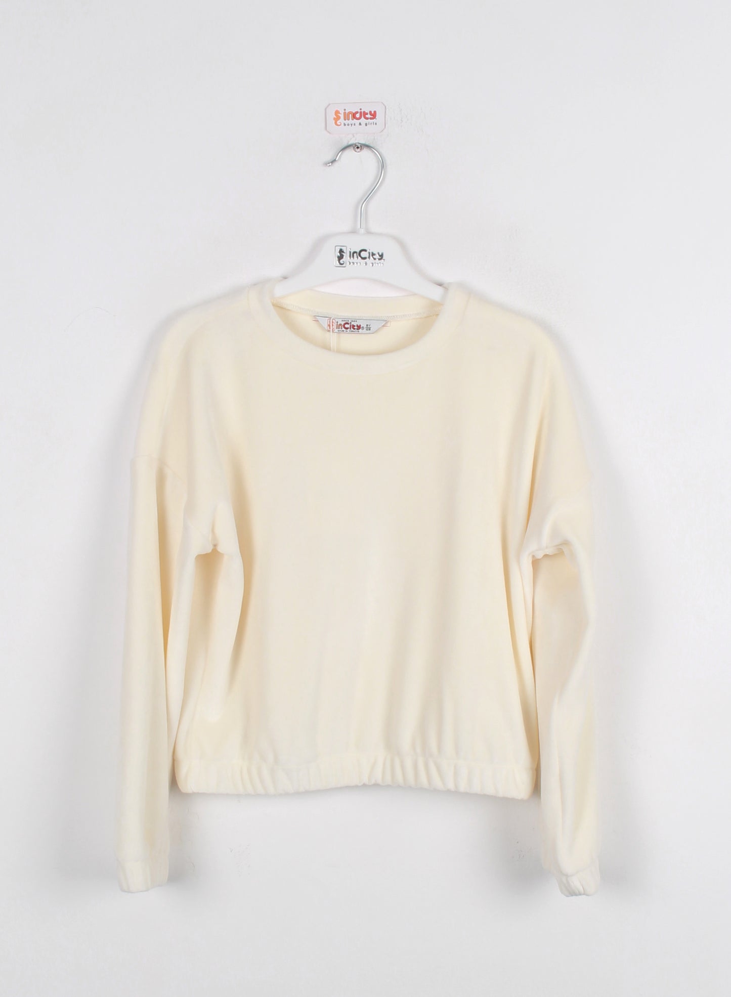 InCity Kids Kız Çocuk Kadife Sweatshirt