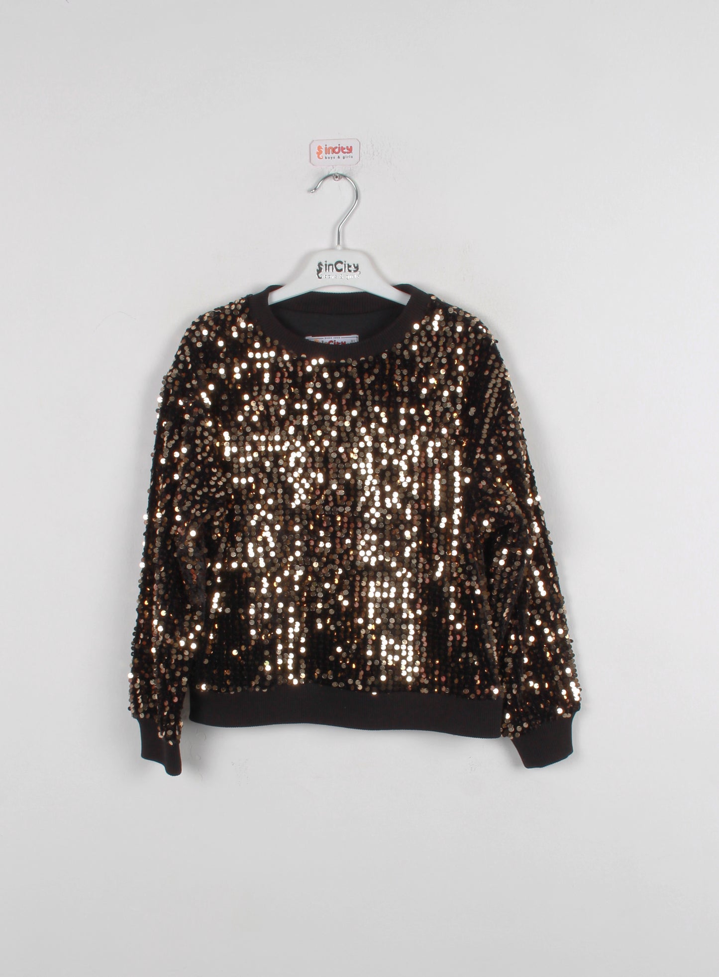 InCity Kids Kız Çocuk Pullu Sweatshirt