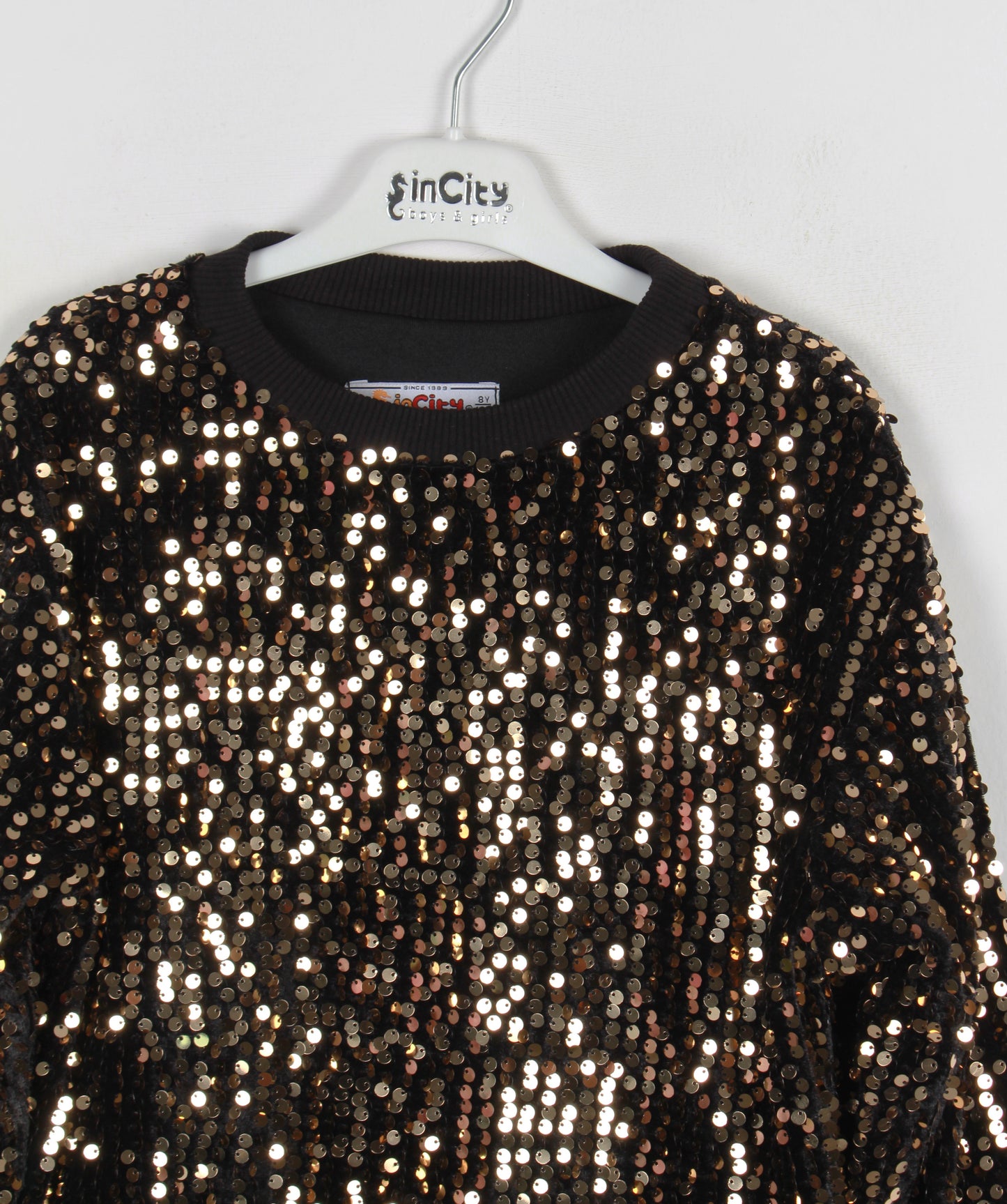 InCity Kids Kız Çocuk Pullu Sweatshirt