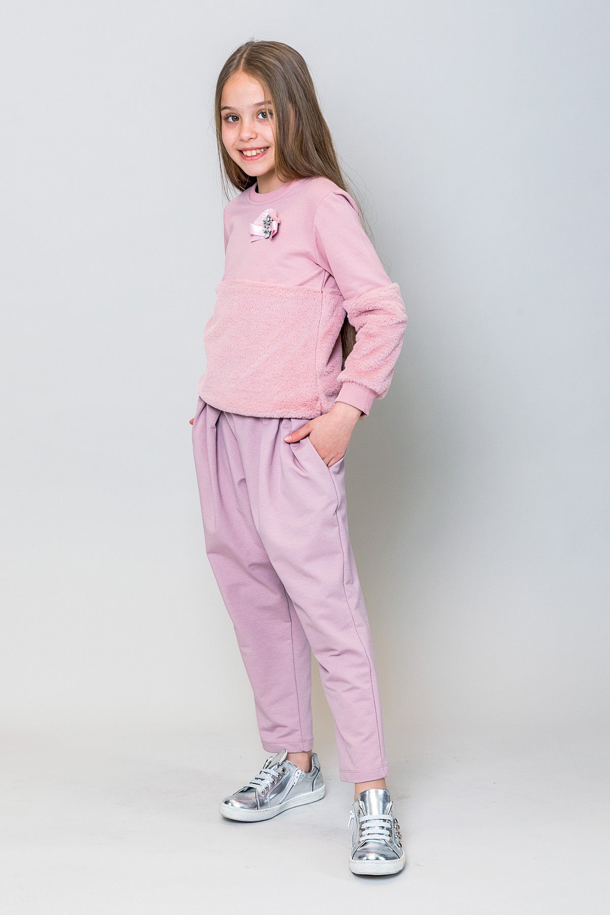 InCity Kids Kız Çocuk Bol Kesim Eşofman Altı