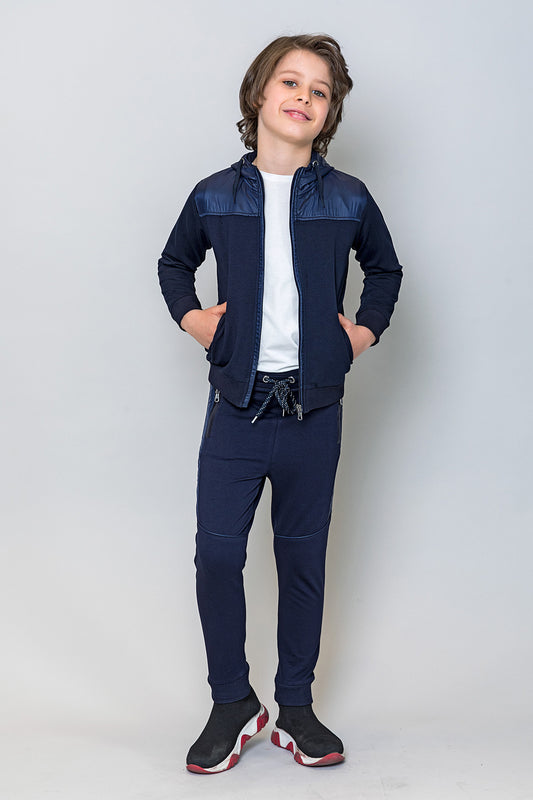 InCity Kids Erkek Çocuk Fermuarlı Kapüşonlu Sweatshirt