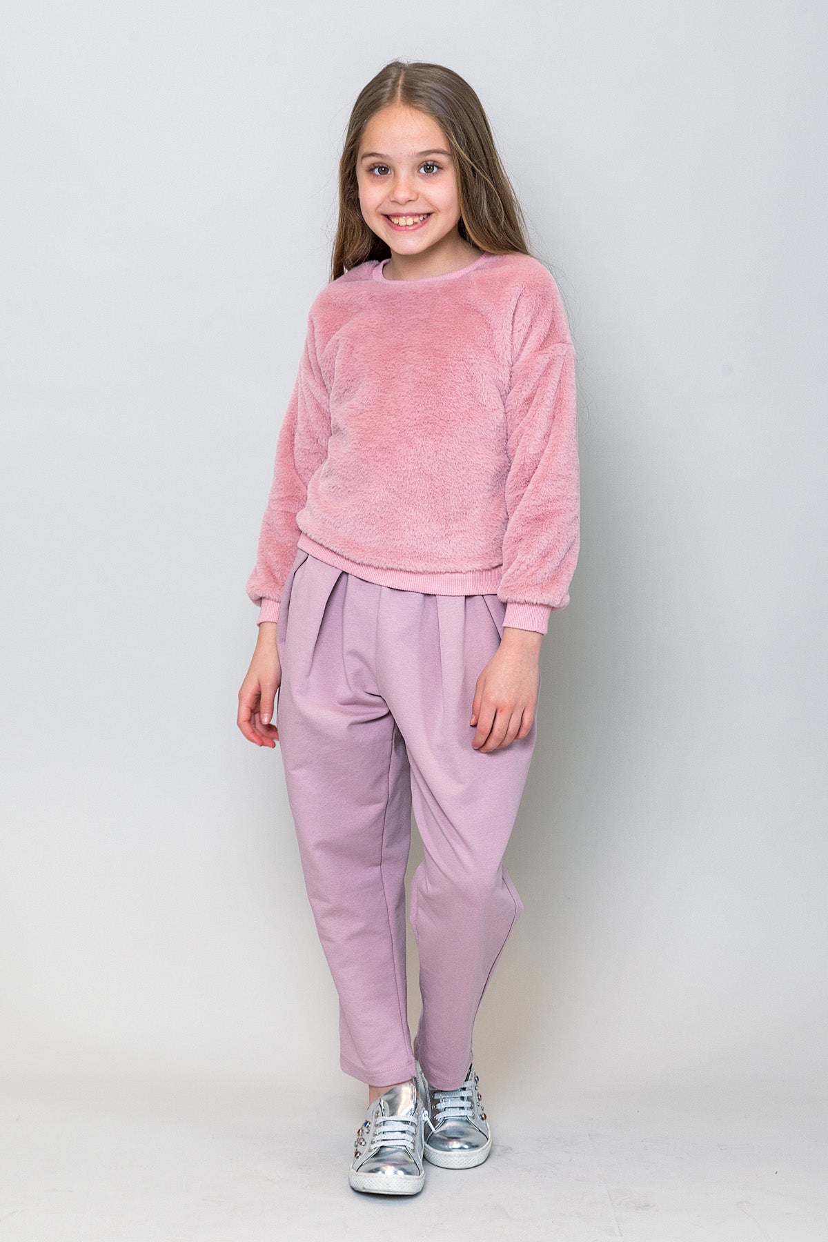 InCity Kids Kız Çocuk Peluş Sweatshirt