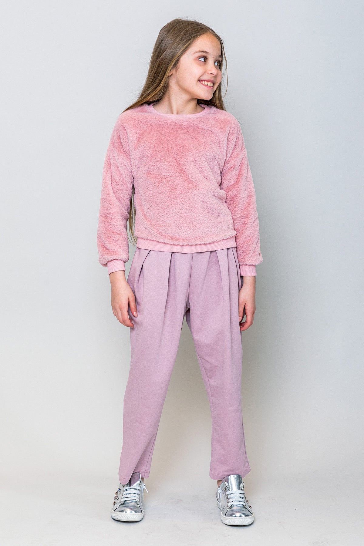 InCity Kids Kız Çocuk Peluş Sweatshirt