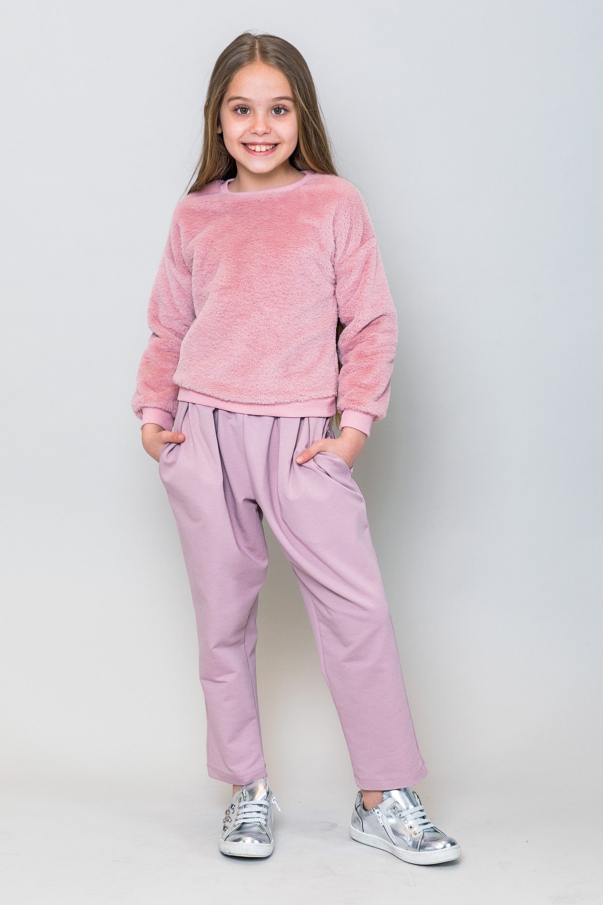 InCity Kids Kız Çocuk Peluş Sweatshirt
