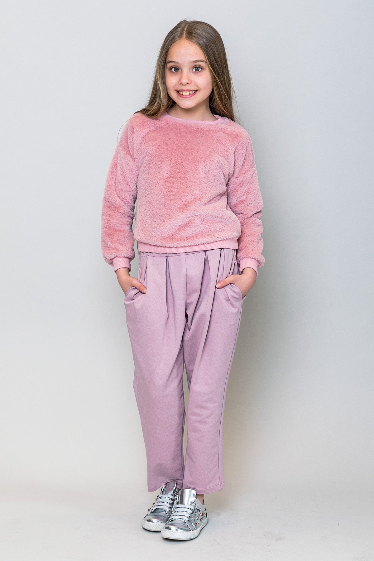 InCity Kids Kız Çocuk Peluş Sweatshirt
