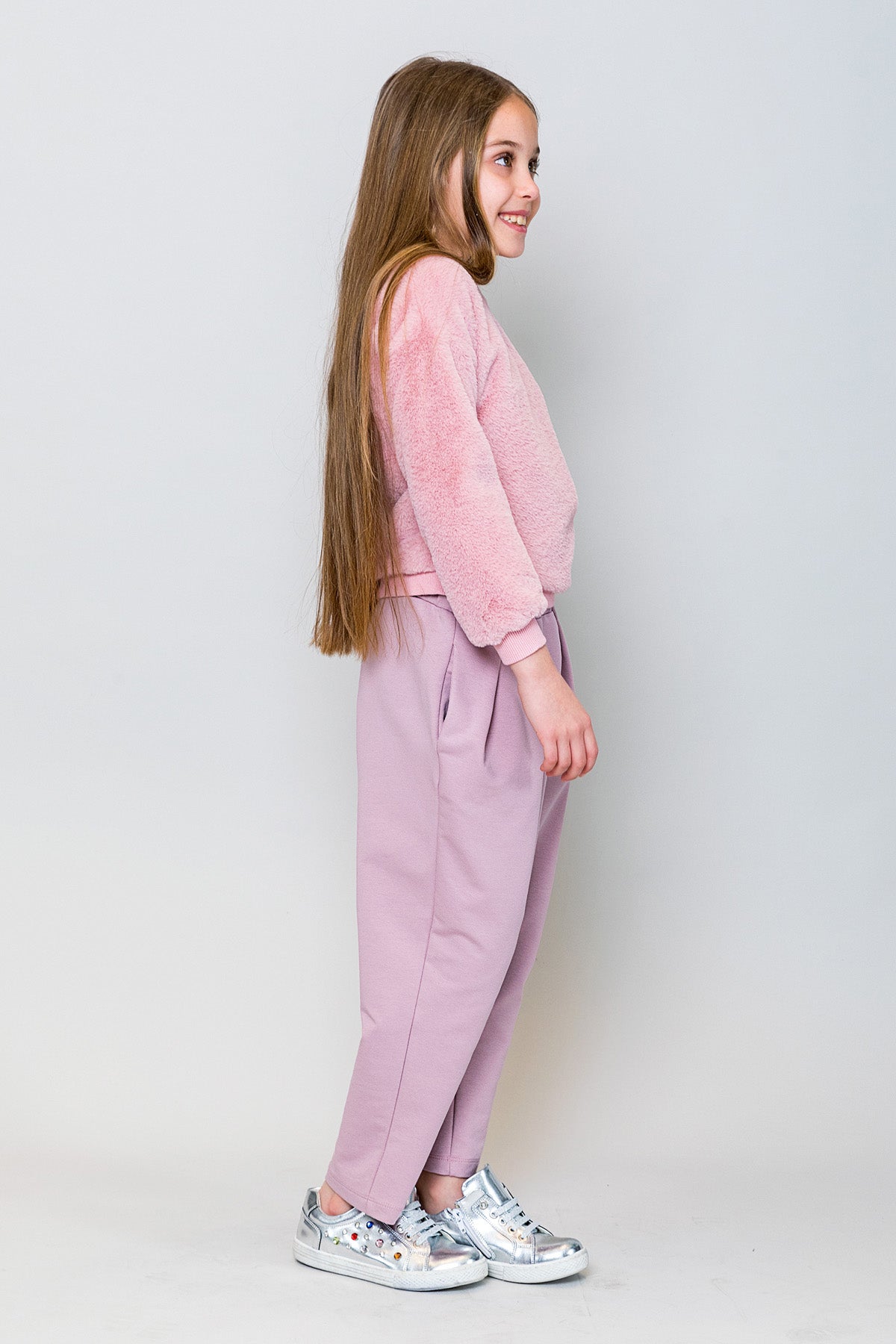 InCity Kids Kız Çocuk Peluş Sweatshirt