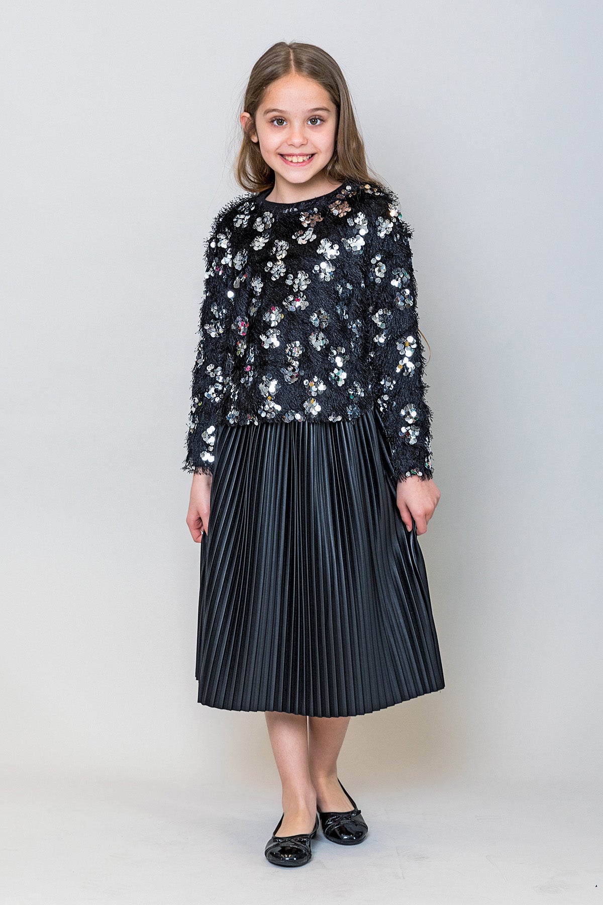 InCity Kids Kız Çocuk Pullu Kazak