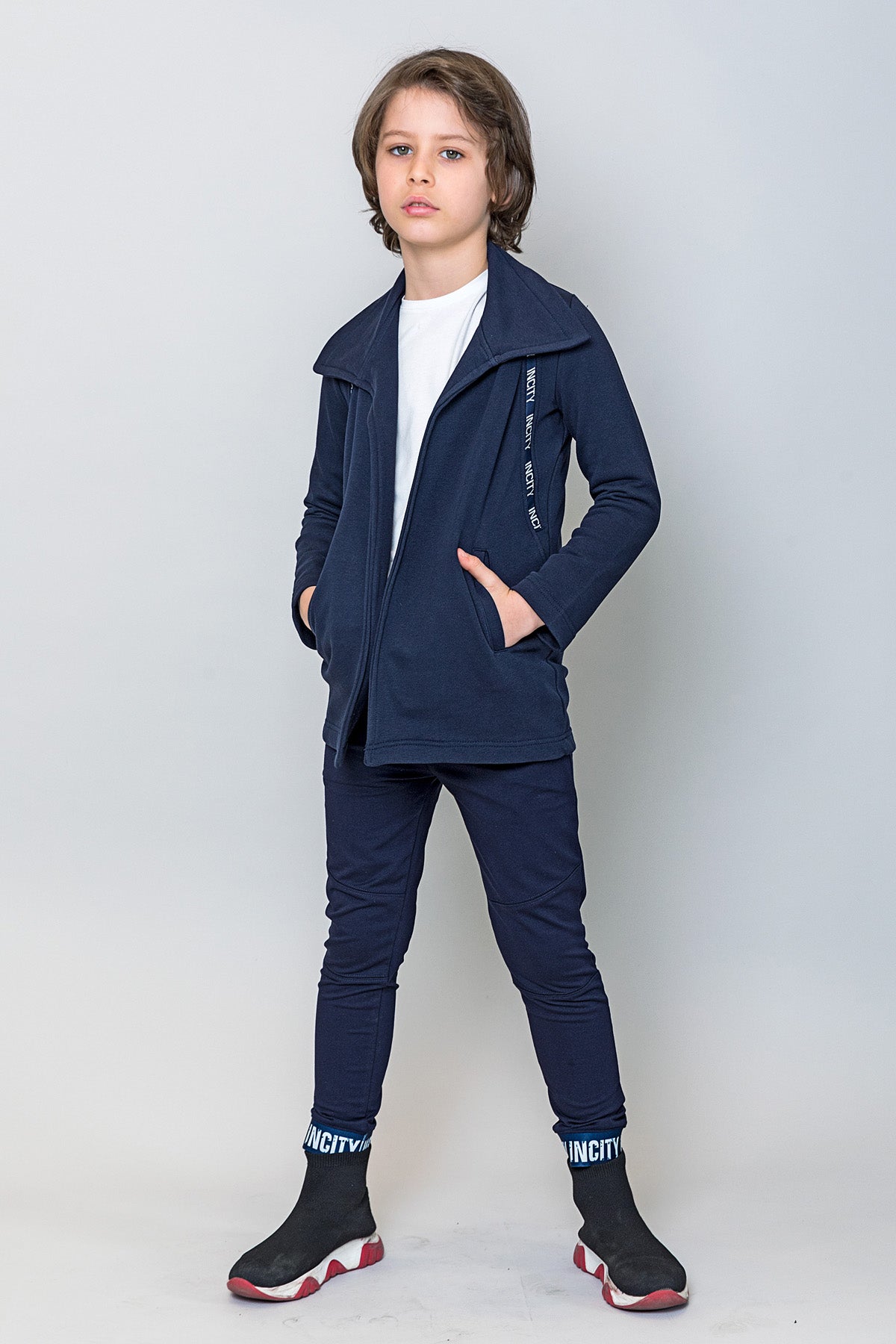 InCity Kids Erkek Çocuk InCity Paça Detaylı Jogger Eşofman Altı