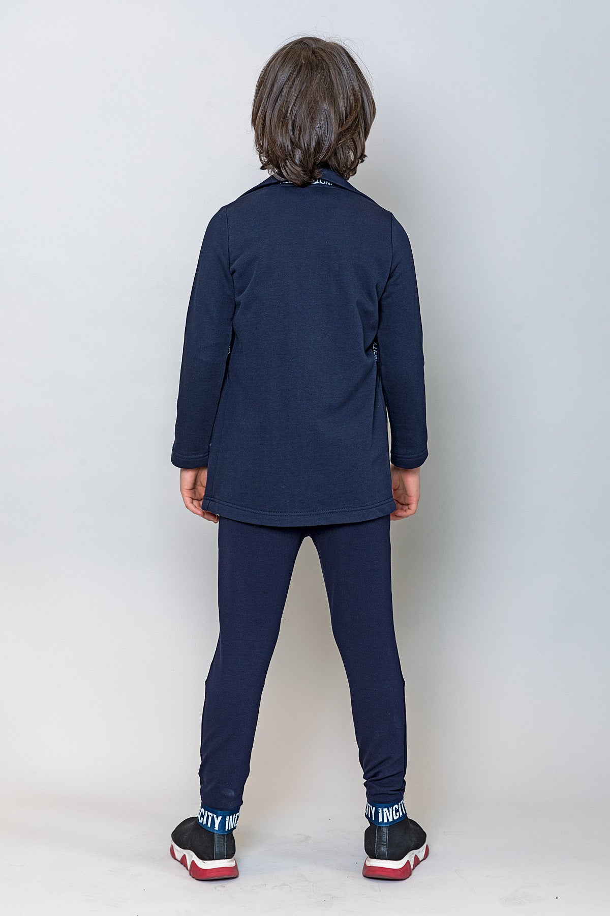 InCity Kids Erkek Çocuk InCity Şerit Detaylı Önü Açık Ceket