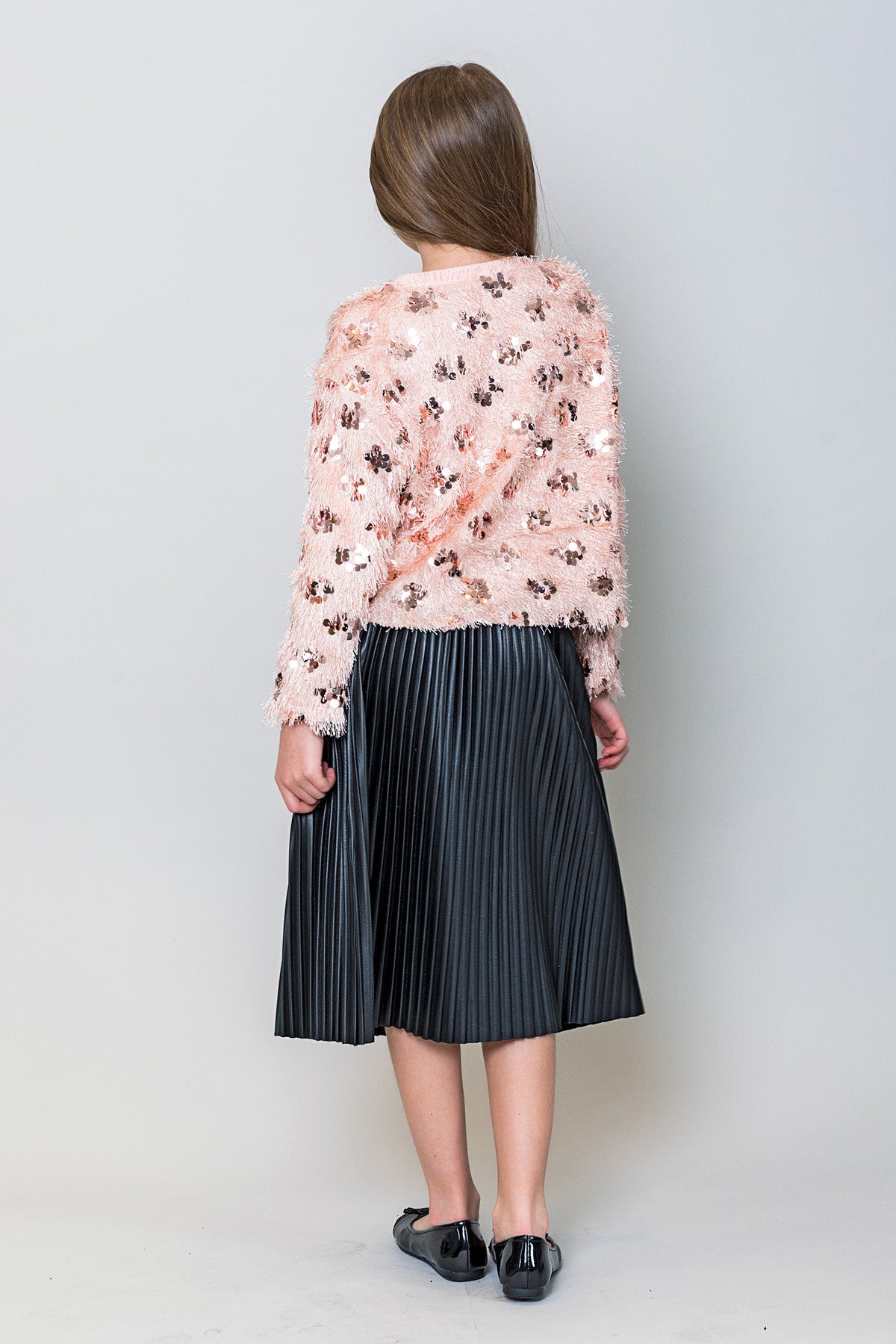 InCity Kids Kız Çocuk Pullu Kazak