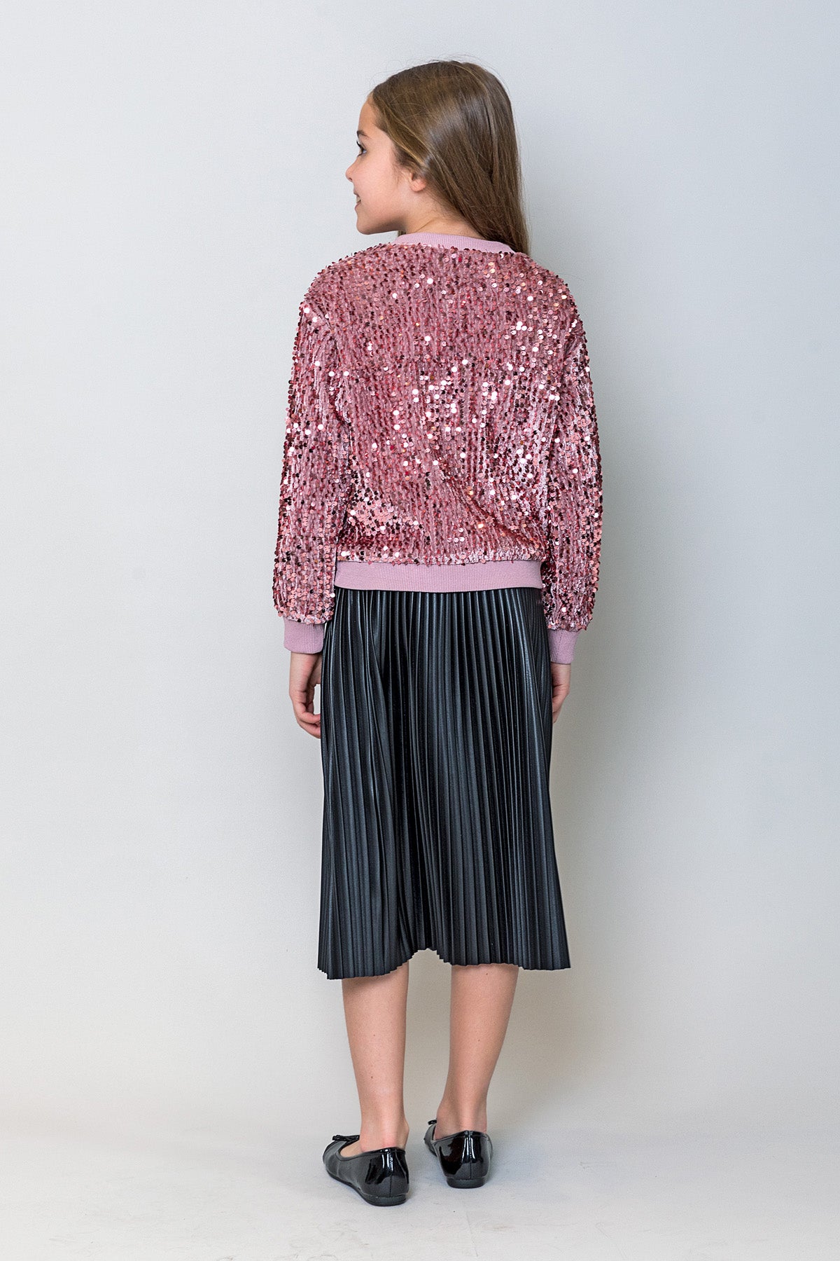 InCity Kids Kız Çocuk Pullu Sweatshirt