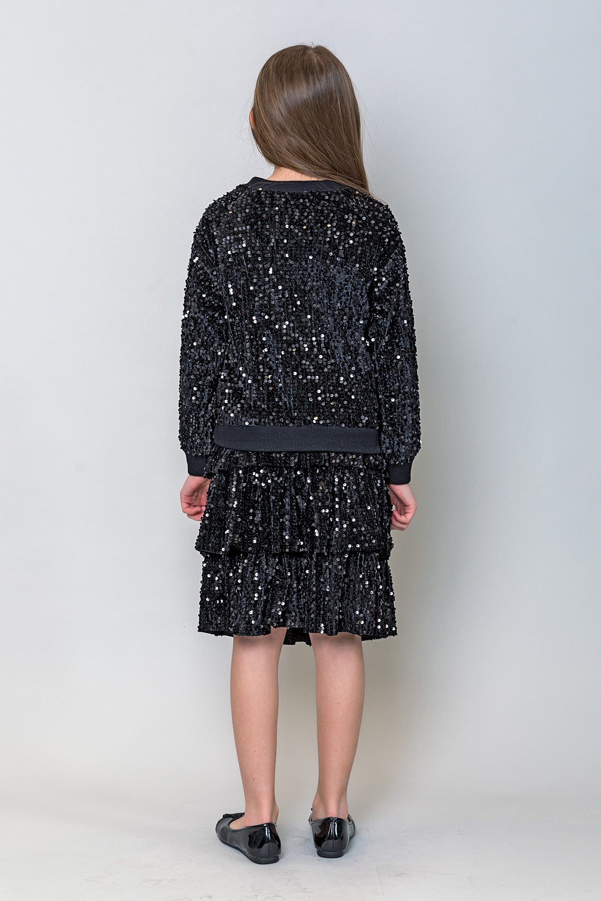 InCity Kids Kız Çocuk Pullu Sweatshirt