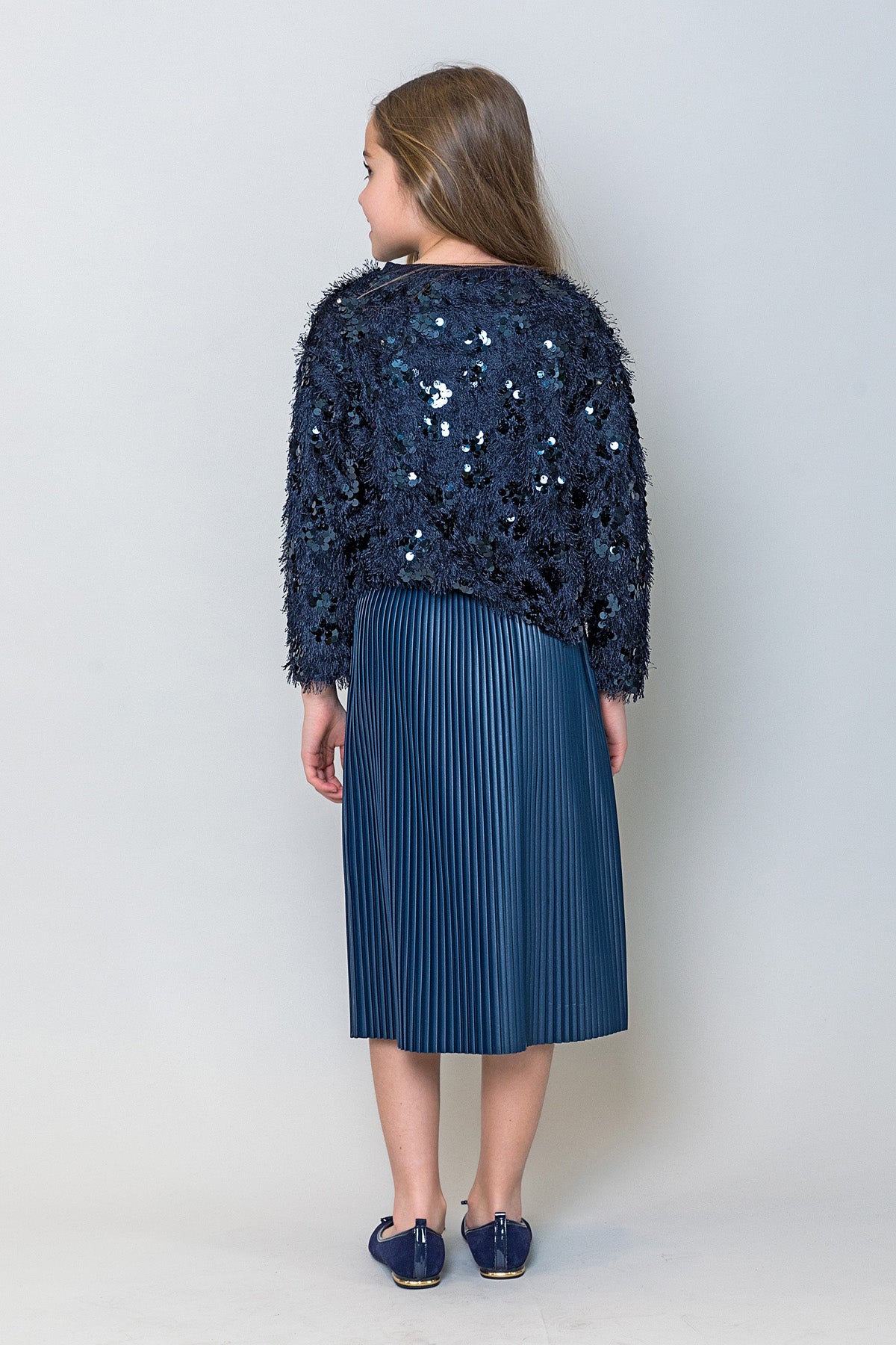 InCity Kids Kız Çocuk Pullu Kazak