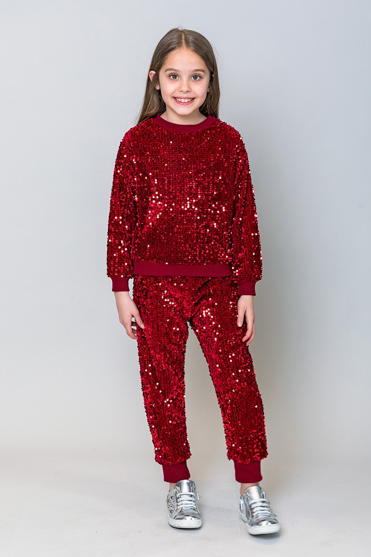 InCity Kids Kız Çocuk Pullu Jogger Pantolon