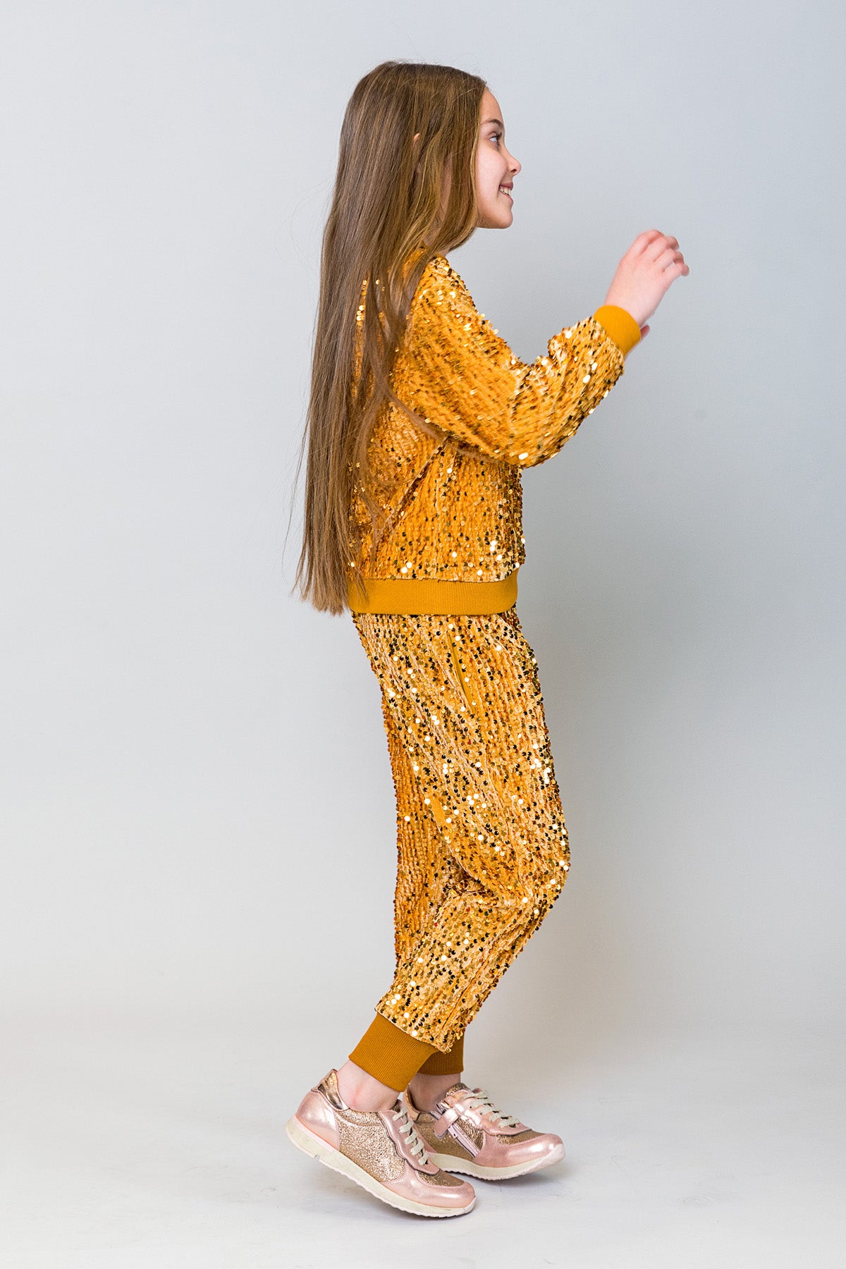 InCity Kids Kız Çocuk Pullu Sweatshirt