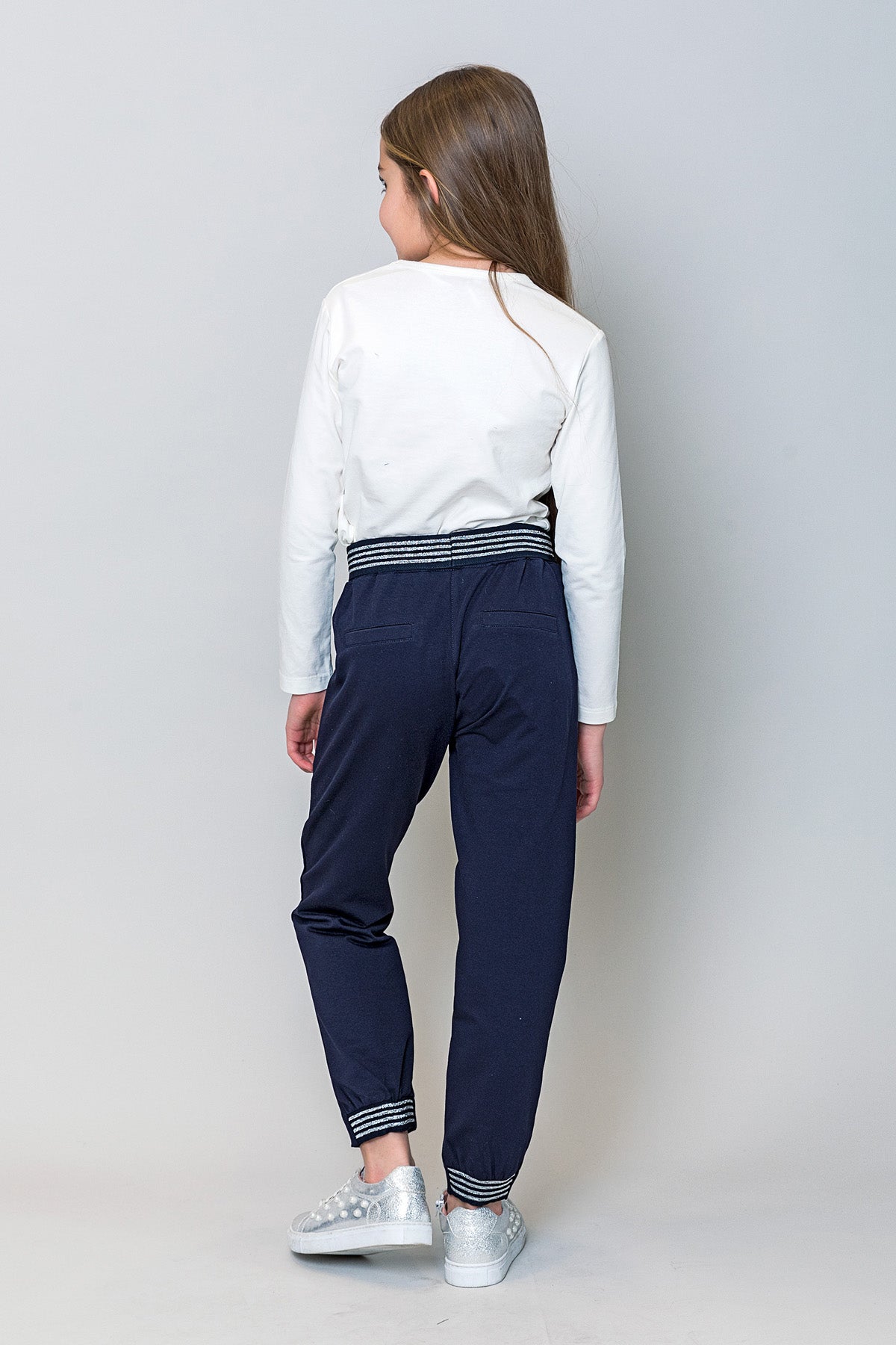 InCity Kids Kız Çocuk Sim Çizgi Paça Detaylı Eşofman Altı