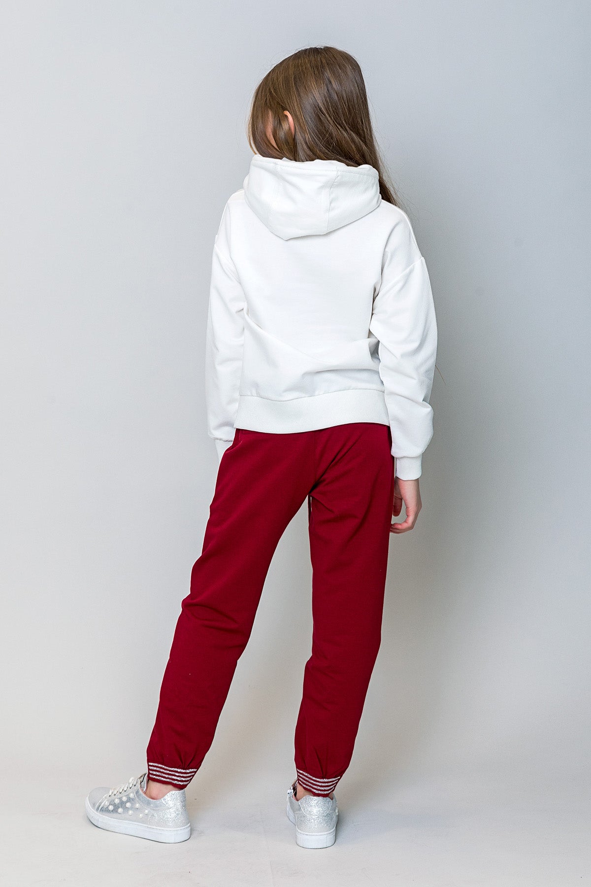 InCity Kids Kız Çocuk Sim Çizgi Paça Detaylı Eşofman Altı