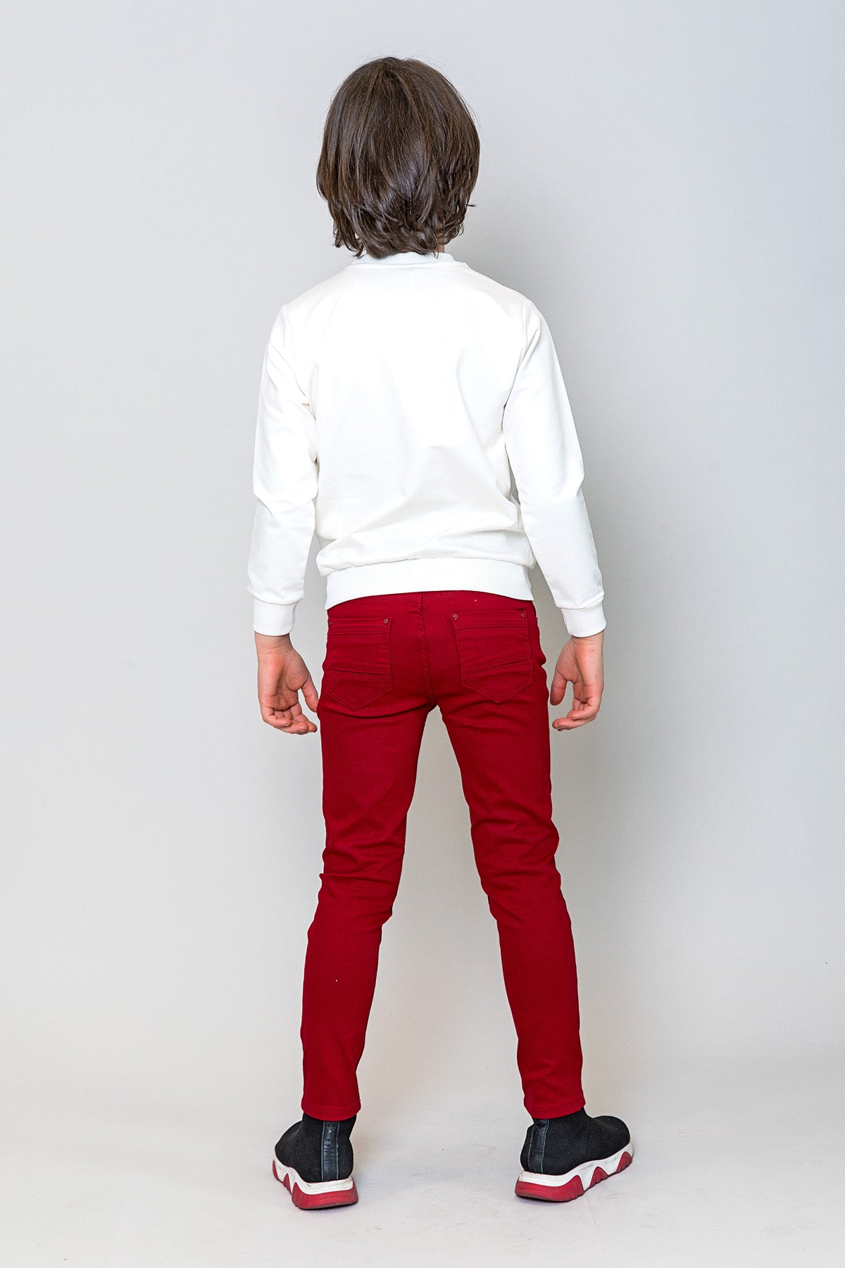 InCity Kids Erkek Çocuk Hız Göstergesi Baskılı Ekru Sweatshirt