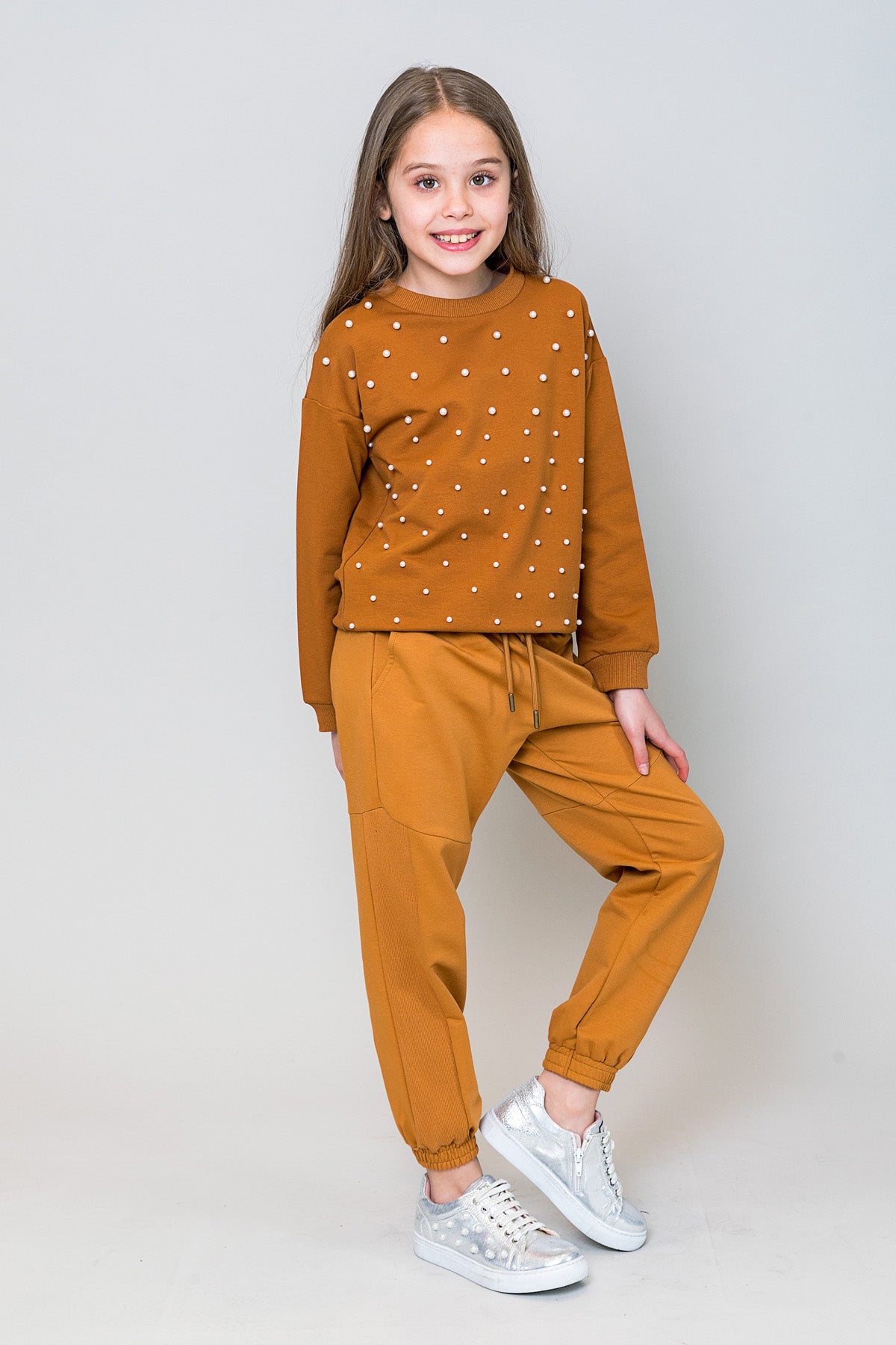 InCity Kids Kız Çocuk Fermuar Detaylı Jogger Eşofman Altı