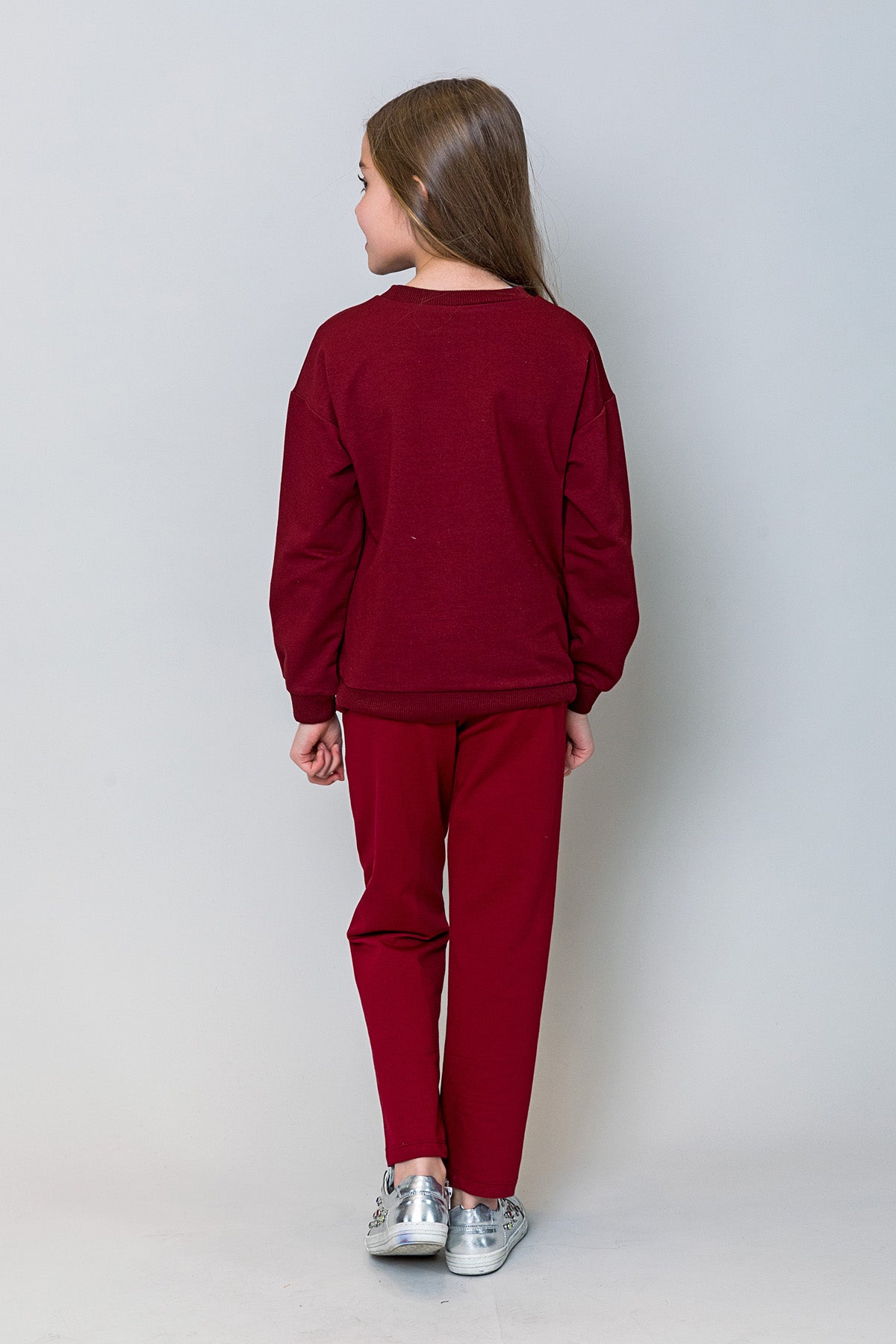 InCity Kids Kız Çocuk İncili Sweatshirt