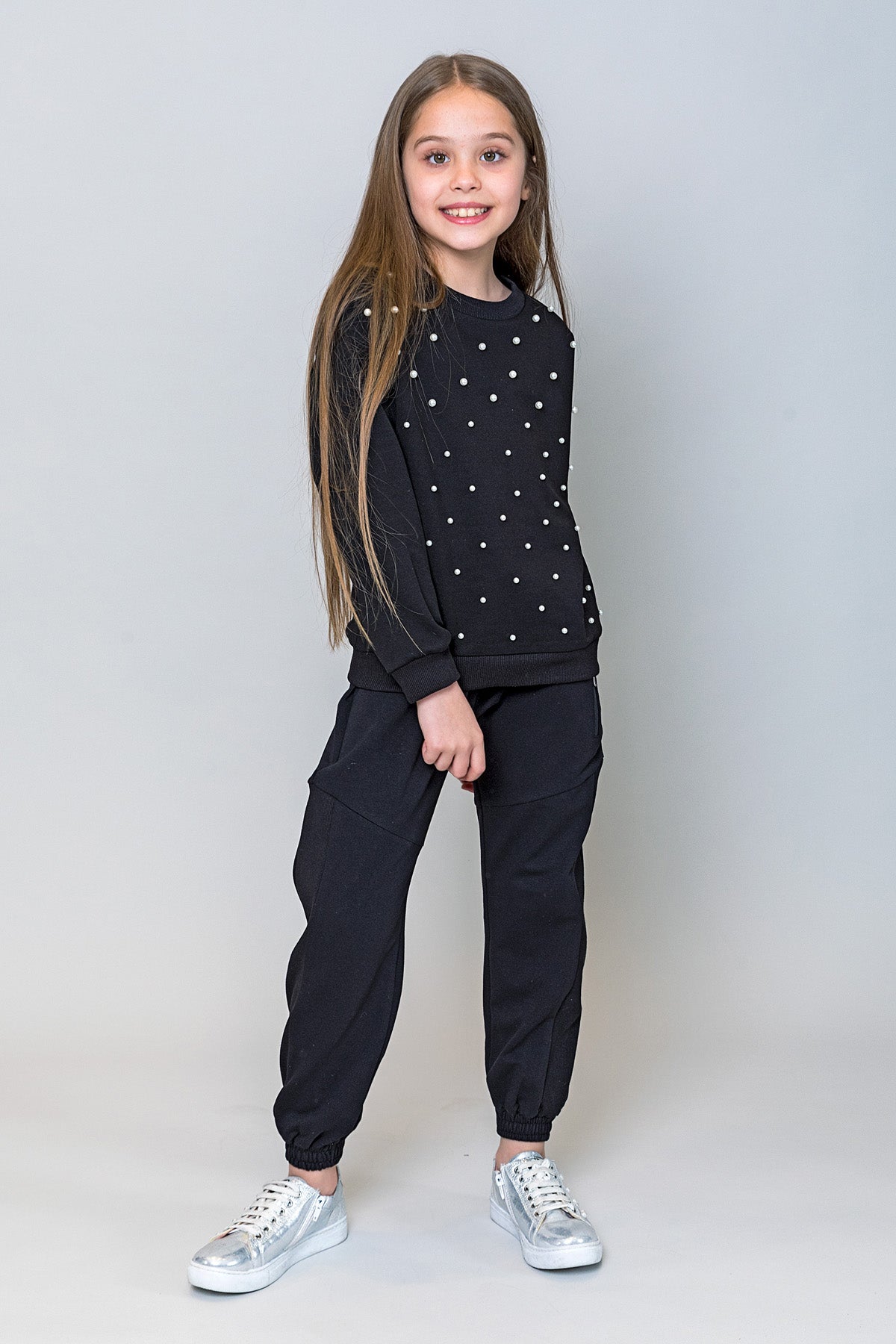 InCity Kids Kız Çocuk Fermuar Detaylı Jogger Eşofman Altı