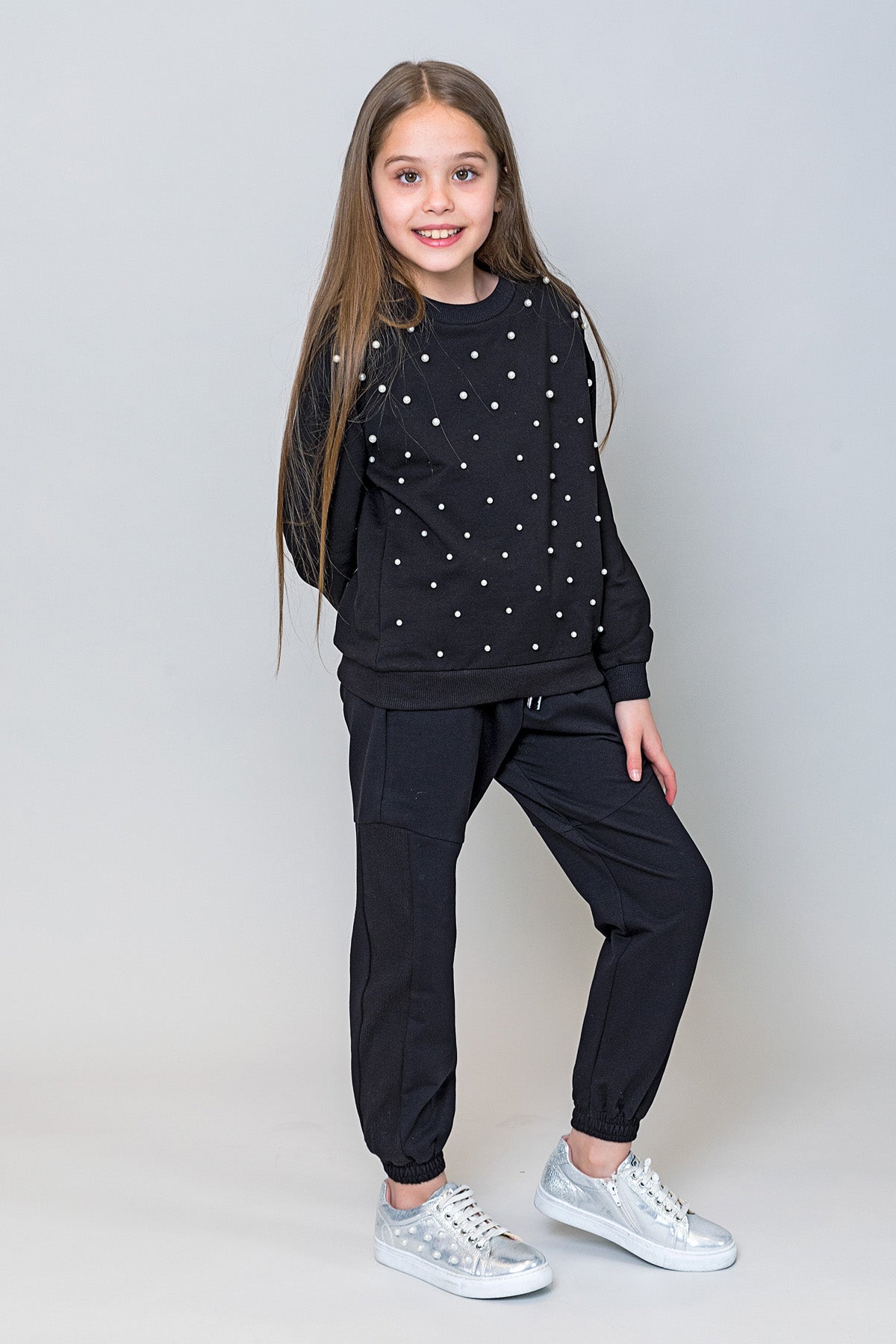 InCity Kids Kız Çocuk Fermuar Detaylı Jogger Eşofman Altı