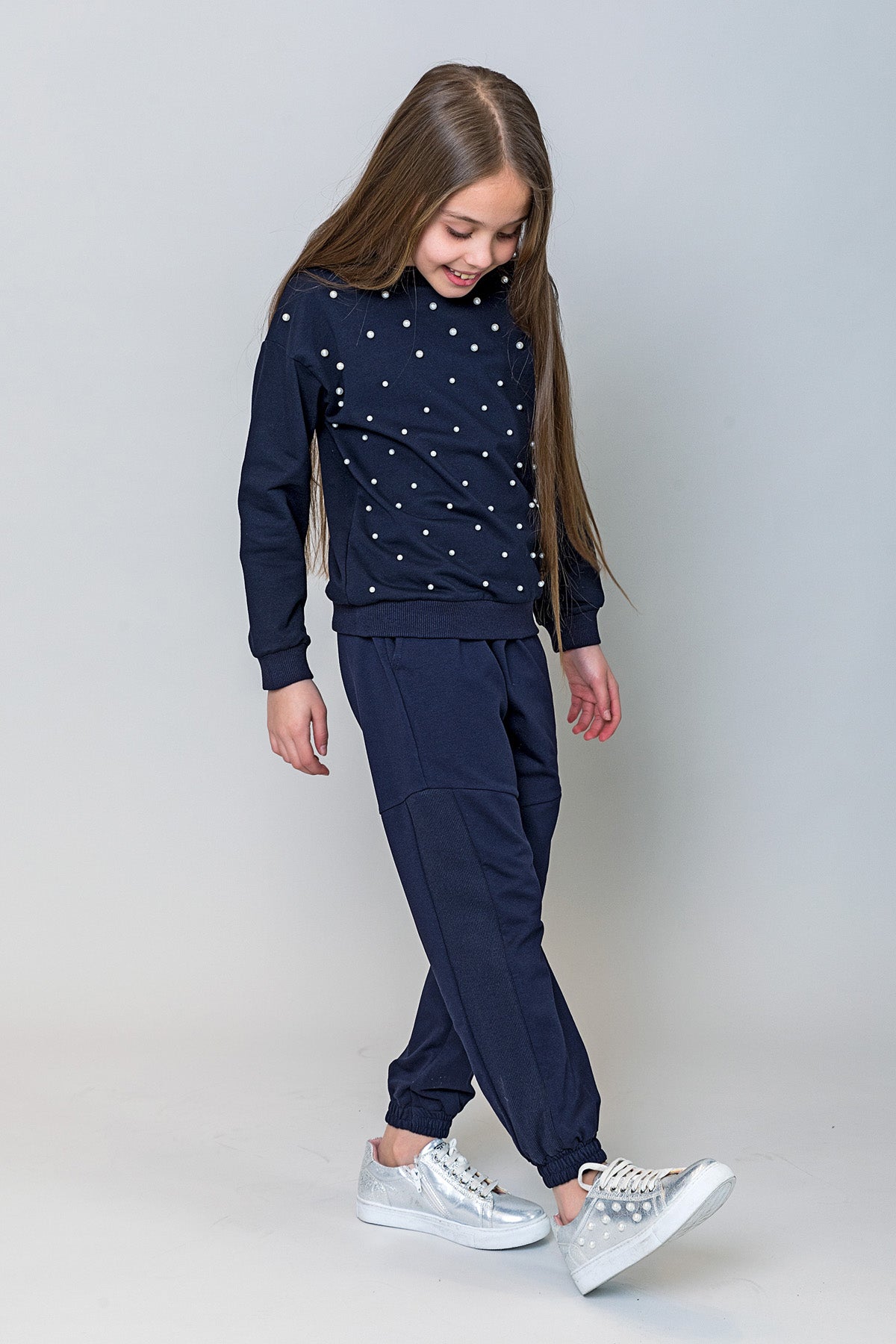 InCity Kids Kız Çocuk Fermuar Detaylı Jogger Eşofman Altı