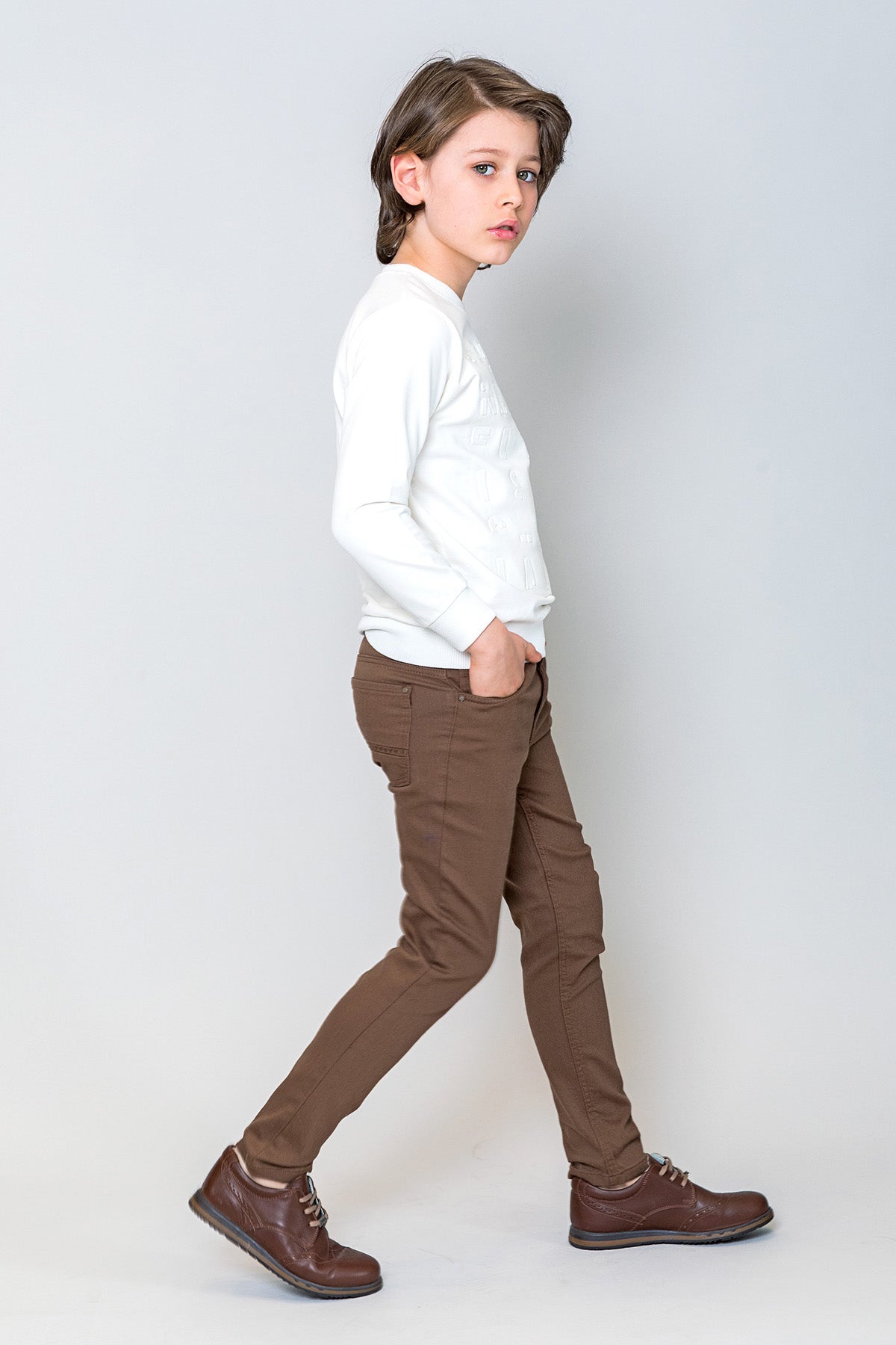 InCity Kids Erkek Çocuk Harf Nakışlı Sweatshirt