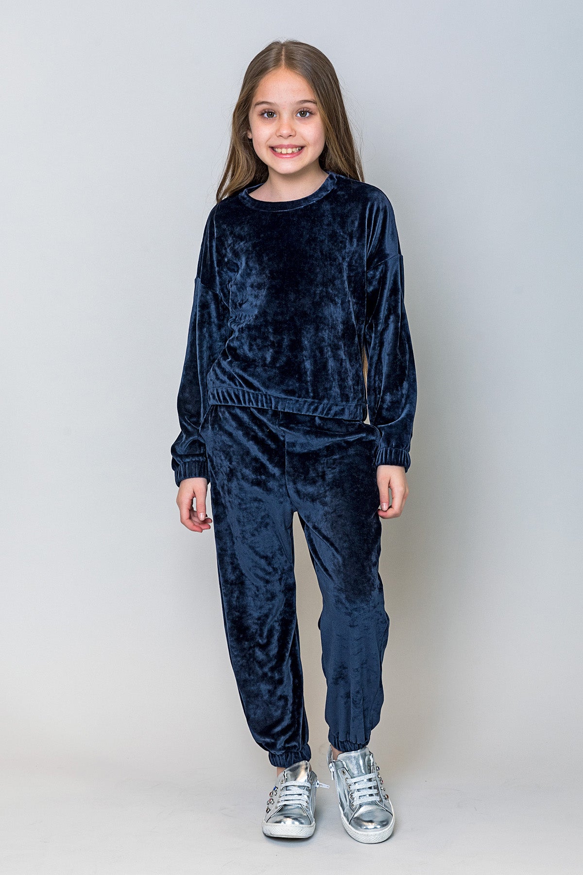 InCity Kids Kız Çocuk Kadife Sweatshirt