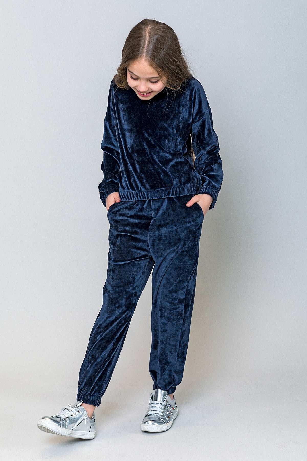 InCity Kids Kız Çocuk Kadife Jogger Eşofman Altı