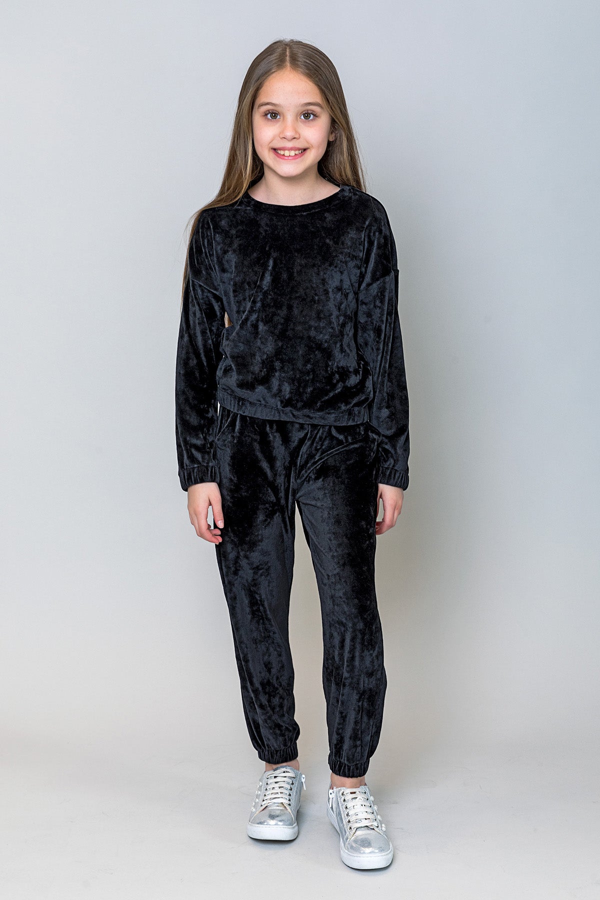 InCity Kids Kız Çocuk Kadife Jogger Eşofman Altı