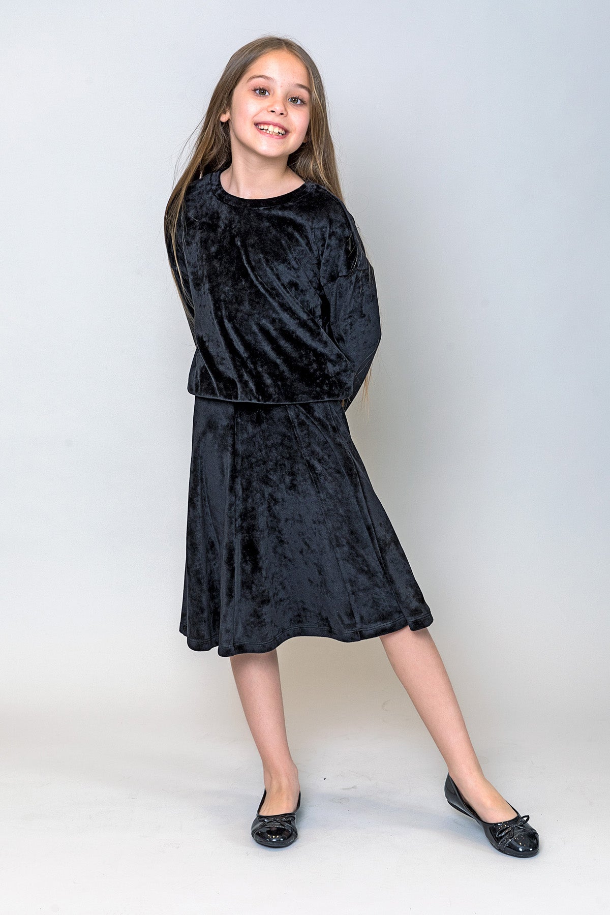 InCity Kids Kız Çocuk Kadife Sweatshirt