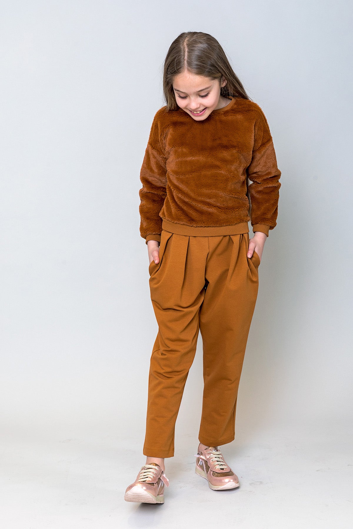 InCity Kids Kız Çocuk Peluş Sweatshirt