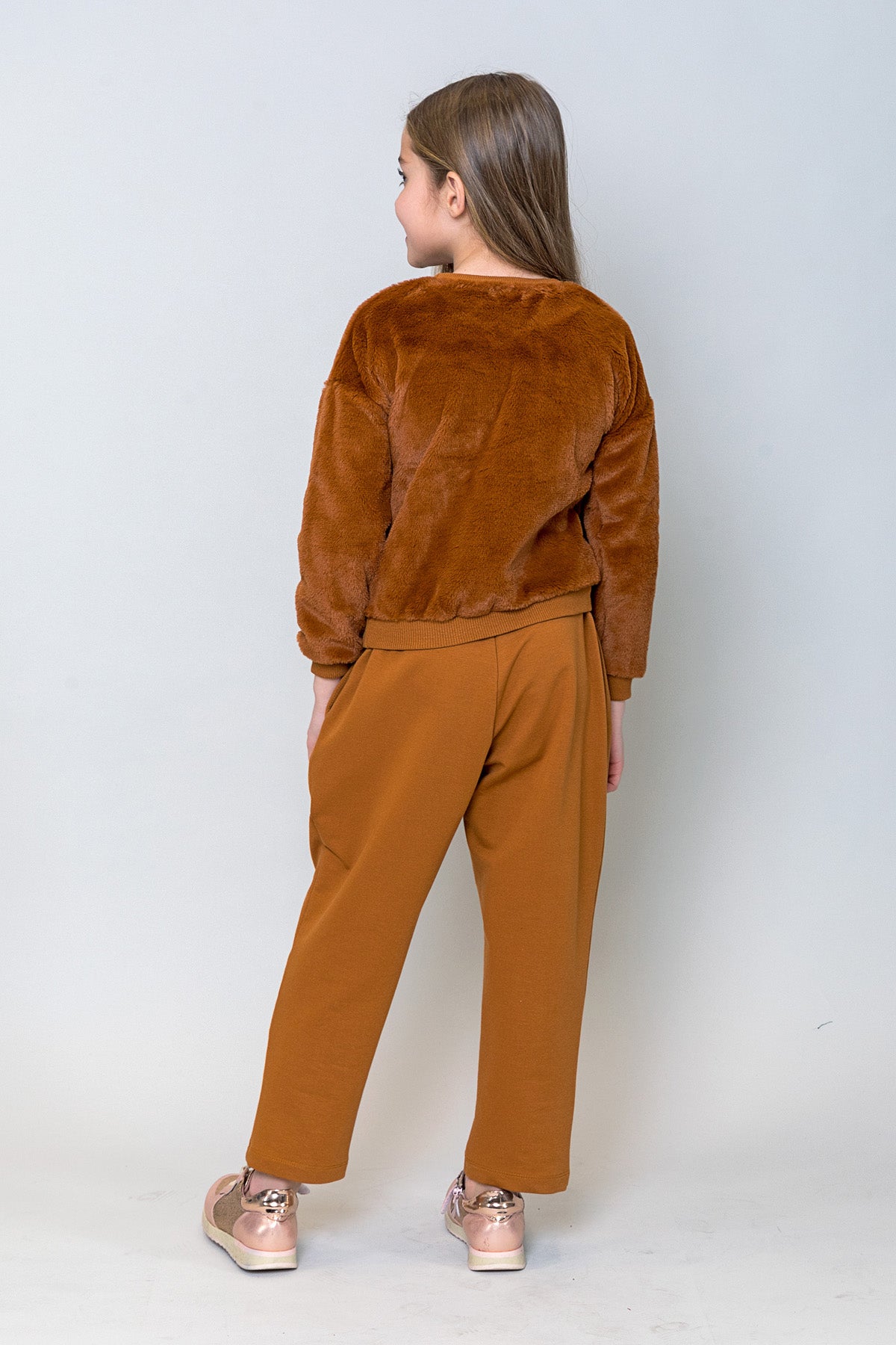 InCity Kids Kız Çocuk Peluş Sweatshirt