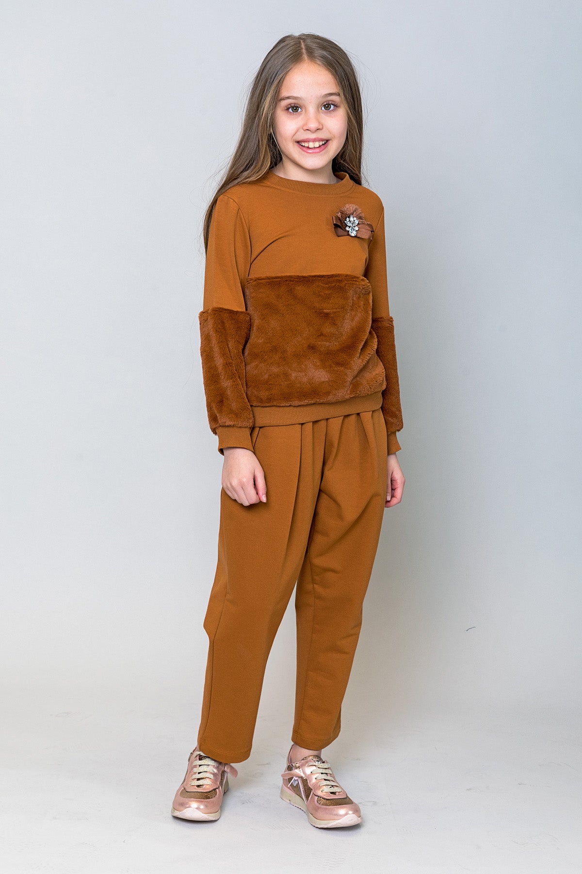 InCity Kids Kız Çocuk Bol Kesim Eşofman Altı