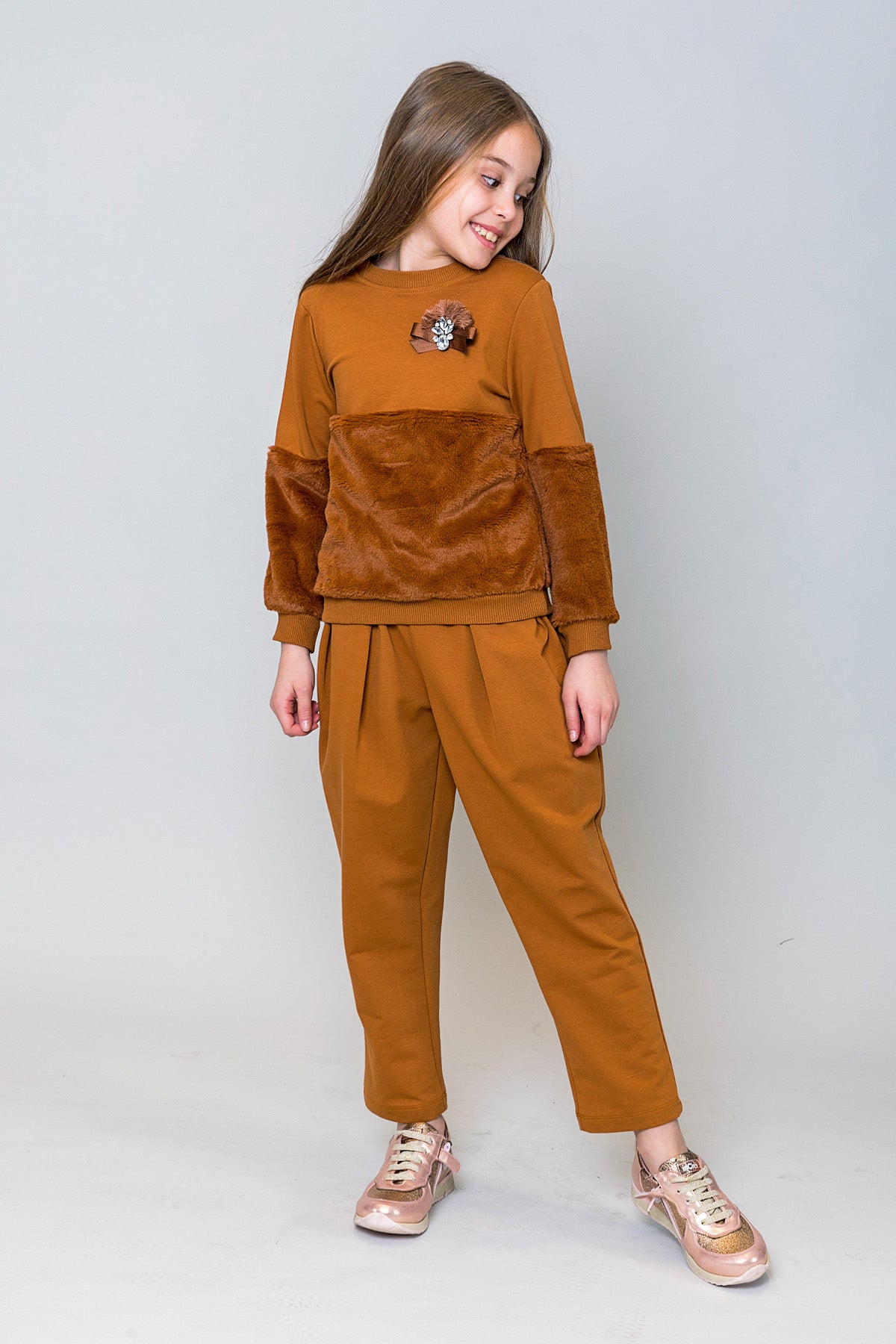 InCity Kids Kız Çocuk Bol Kesim Eşofman Altı